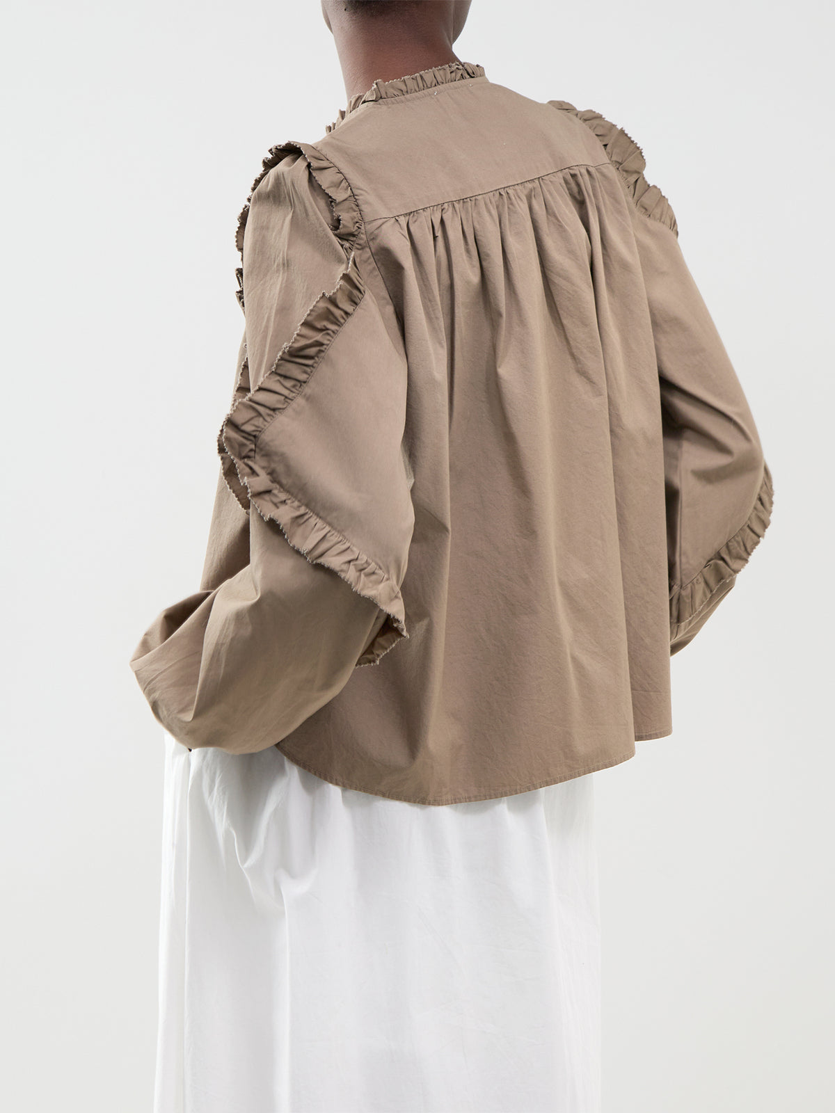 Cotton Vera Blouse - Cold Desert