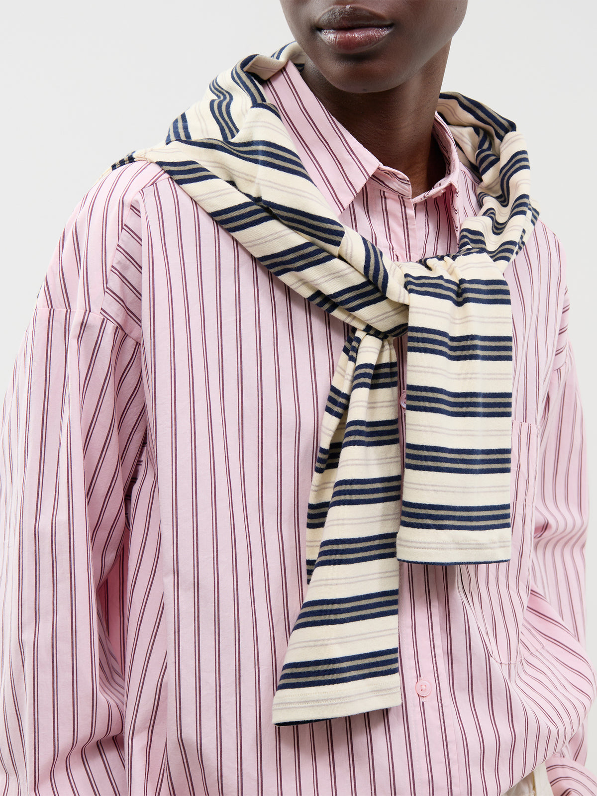 Cotton Fie Stripe Shirt - Lolly Stripe