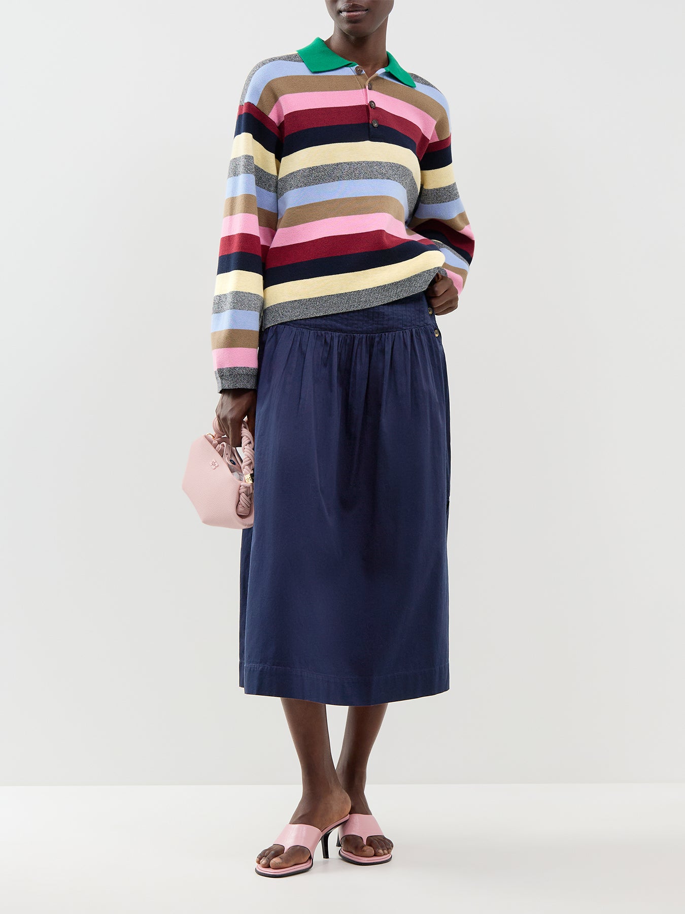 Cotton Jisse Multi Knit Polo Shirt - Multi