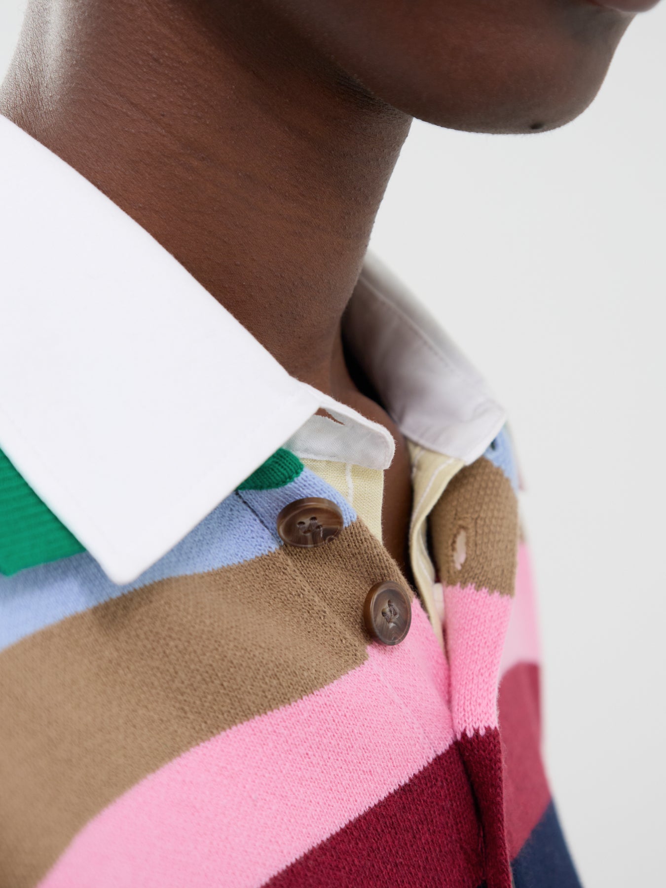Cotton Jisse Multi Knit Polo Shirt - Multi