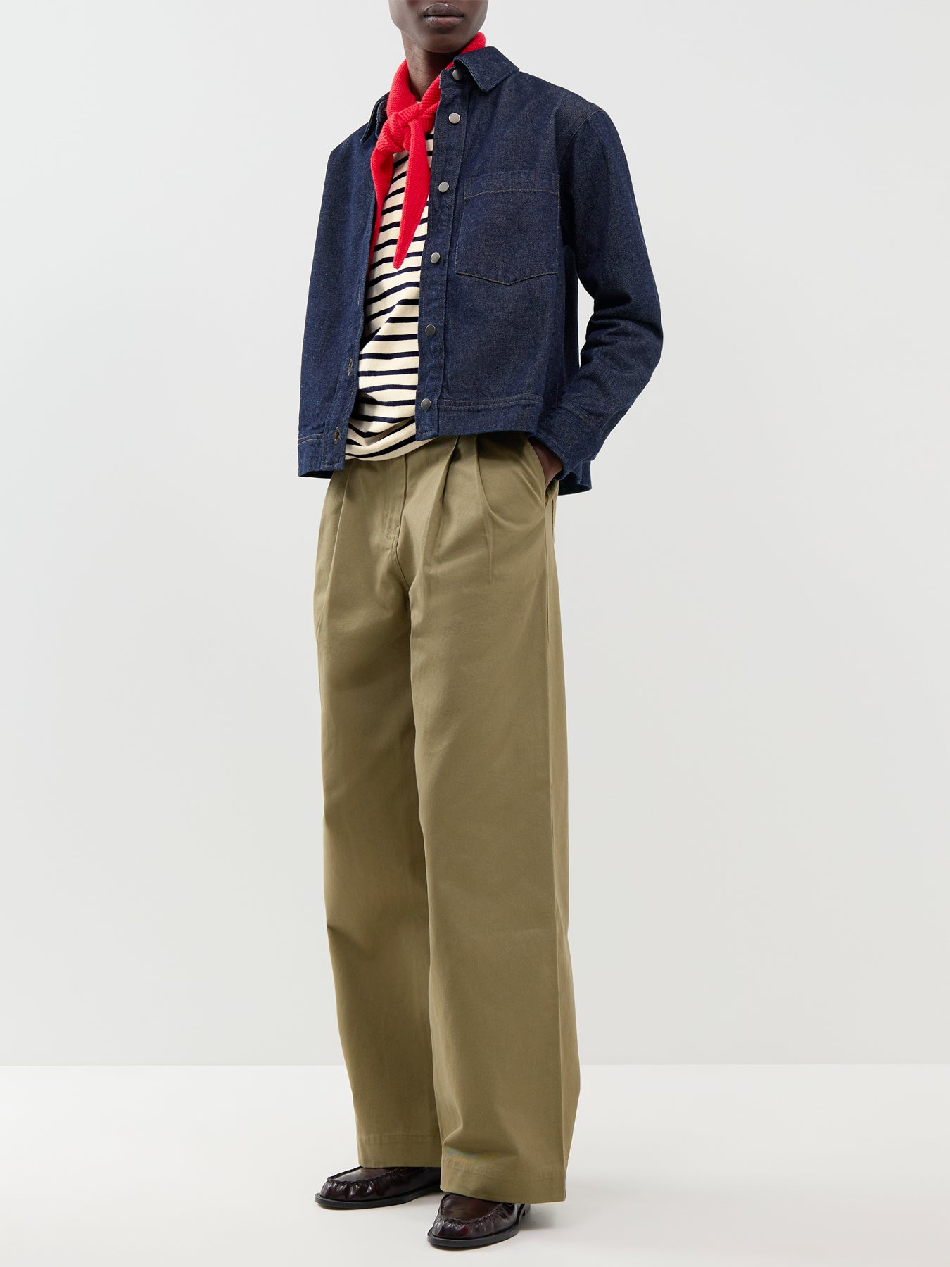 Cotton Tess Denim Jacket - Denim Rinse