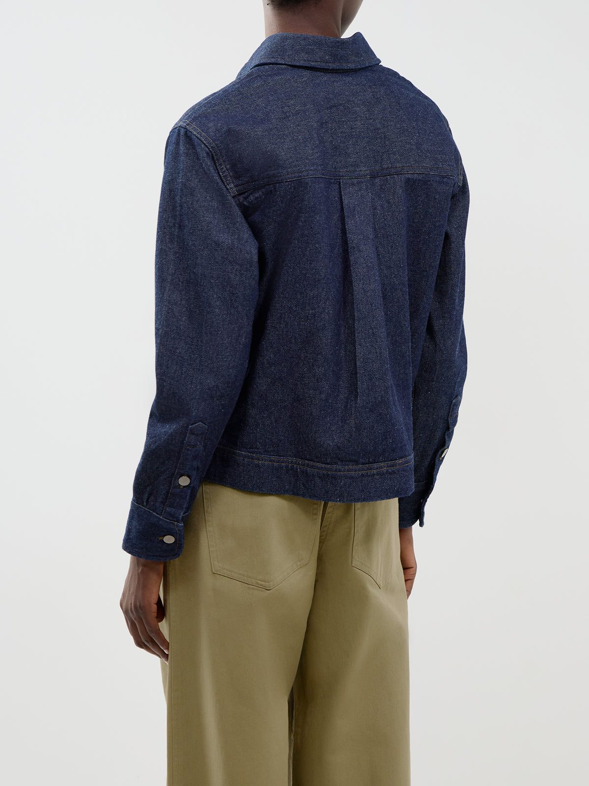 Cotton Tess Denim Jacket - Denim Rinse