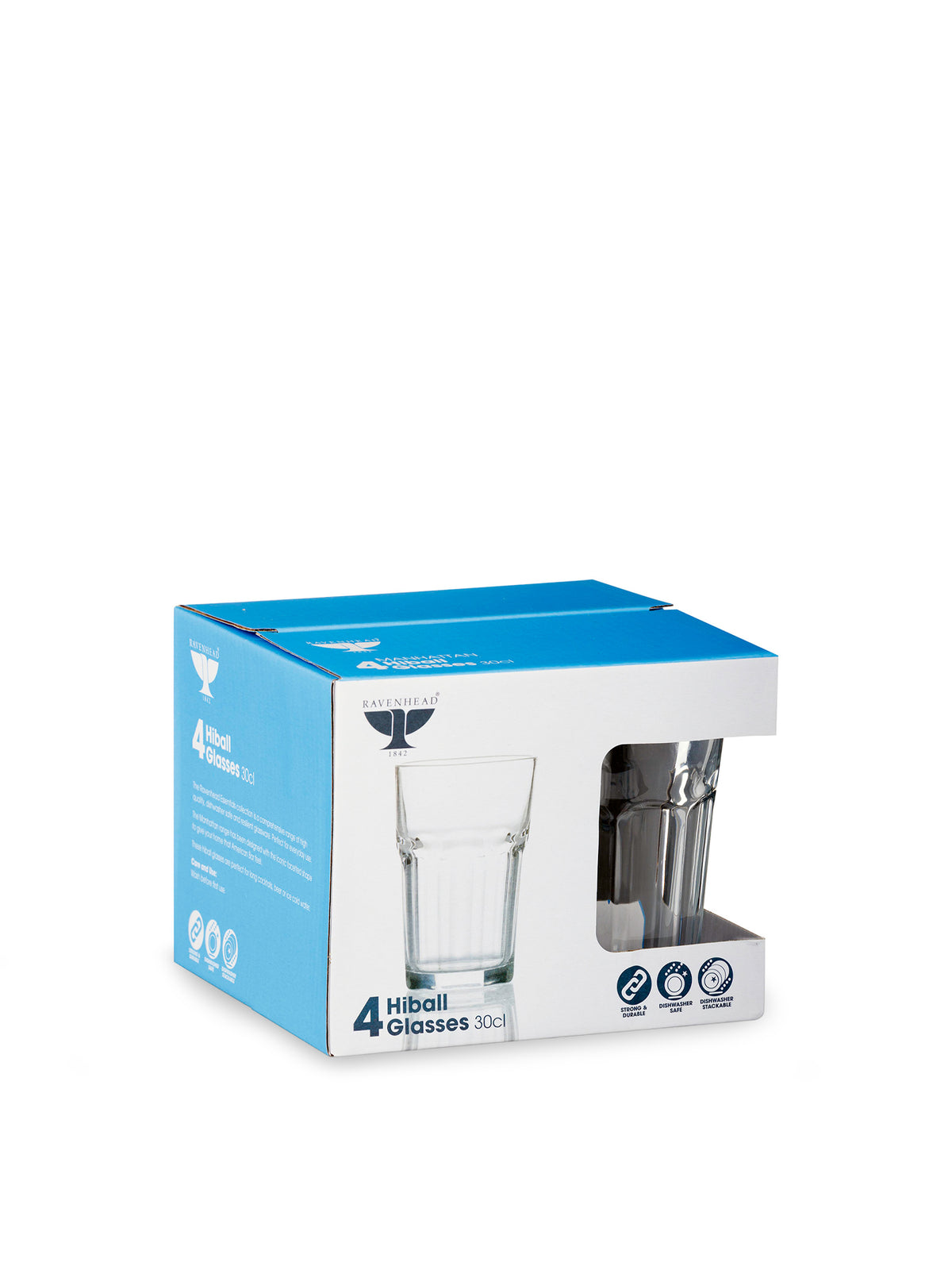 Manhattan Gift Box 4 Hi Ball Glasses 30cl