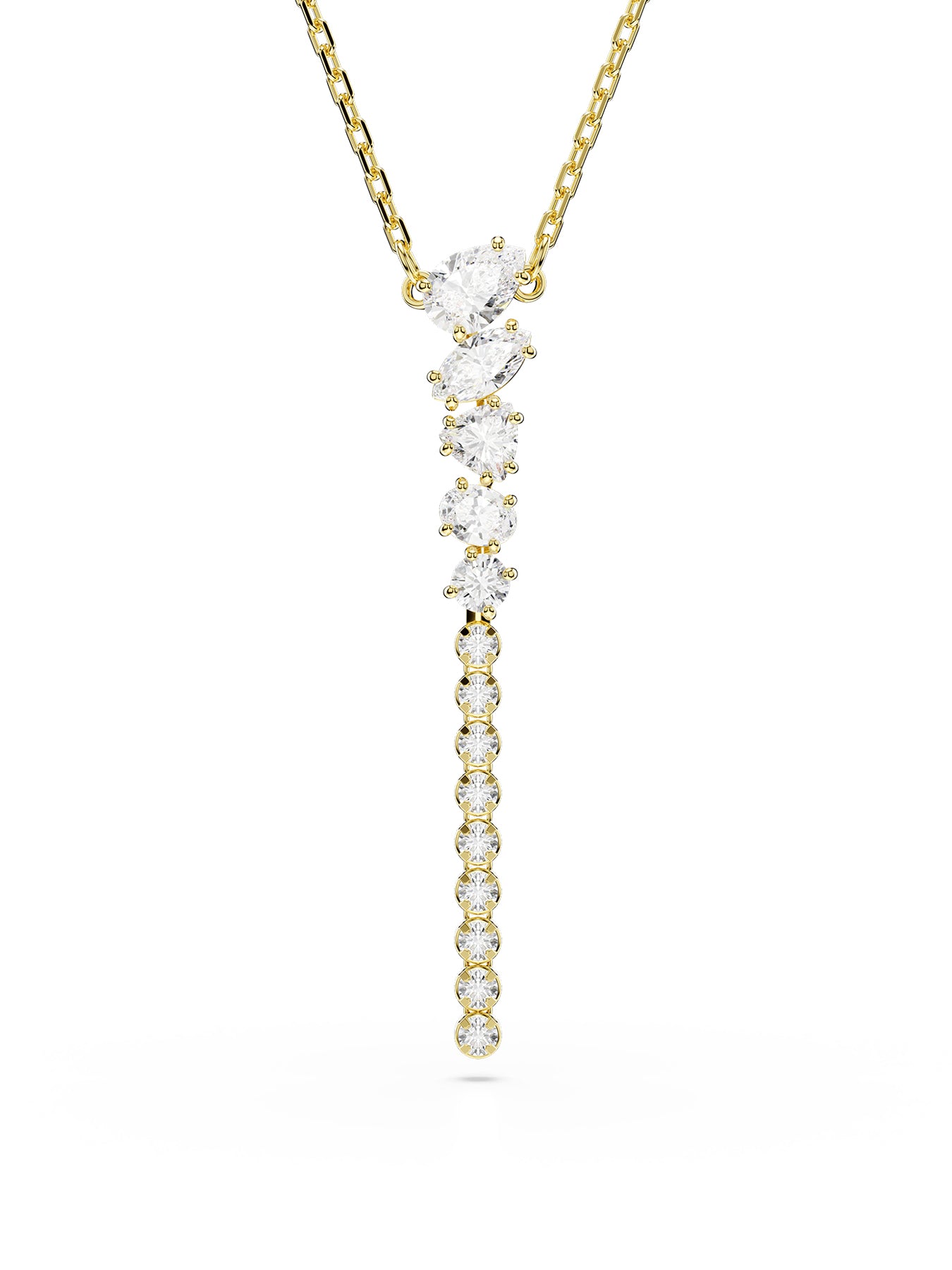 Mesmera Y Pendant Necklace Gold