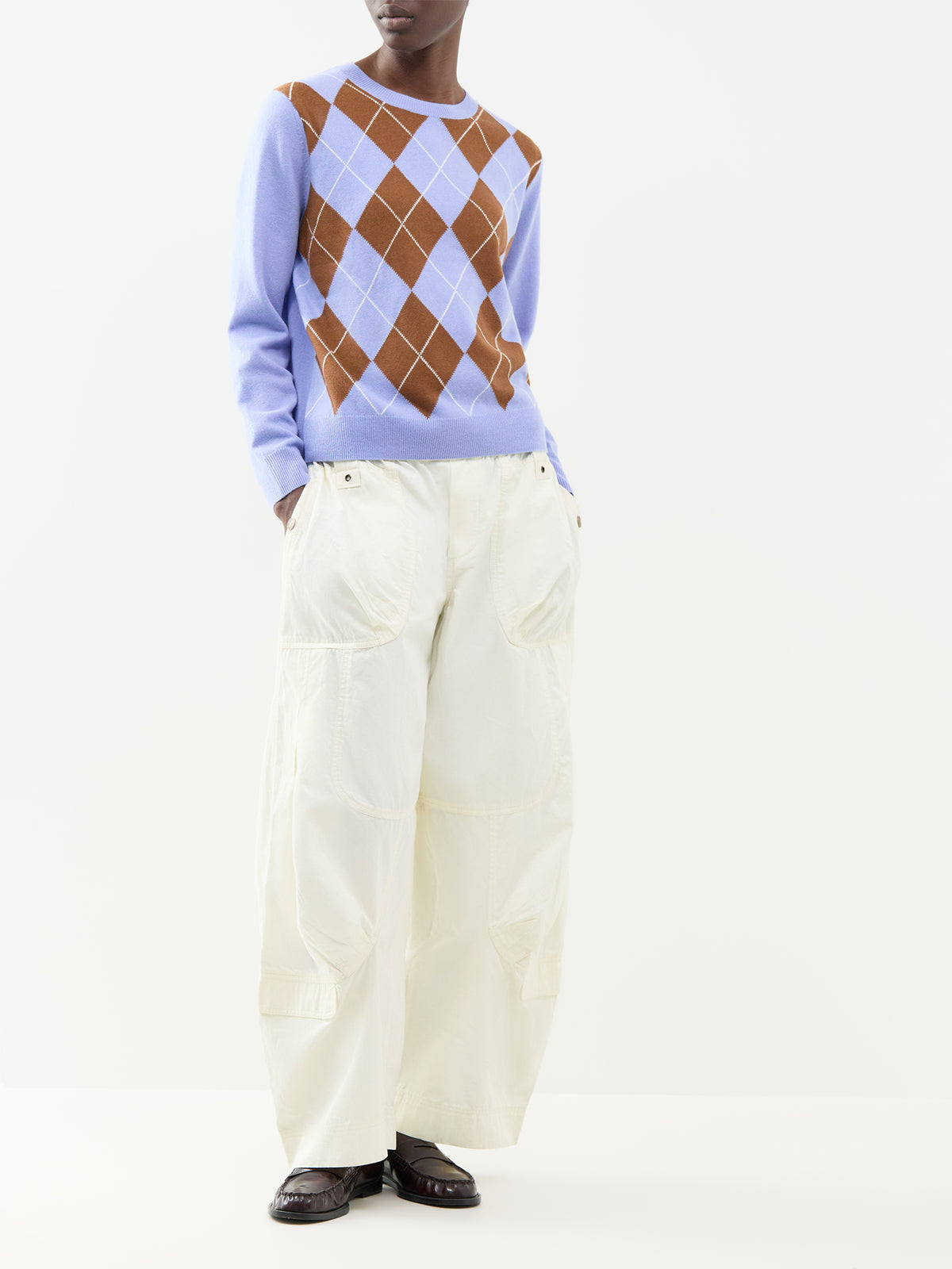 Diamond Wool & Cashmere Blend Jumper