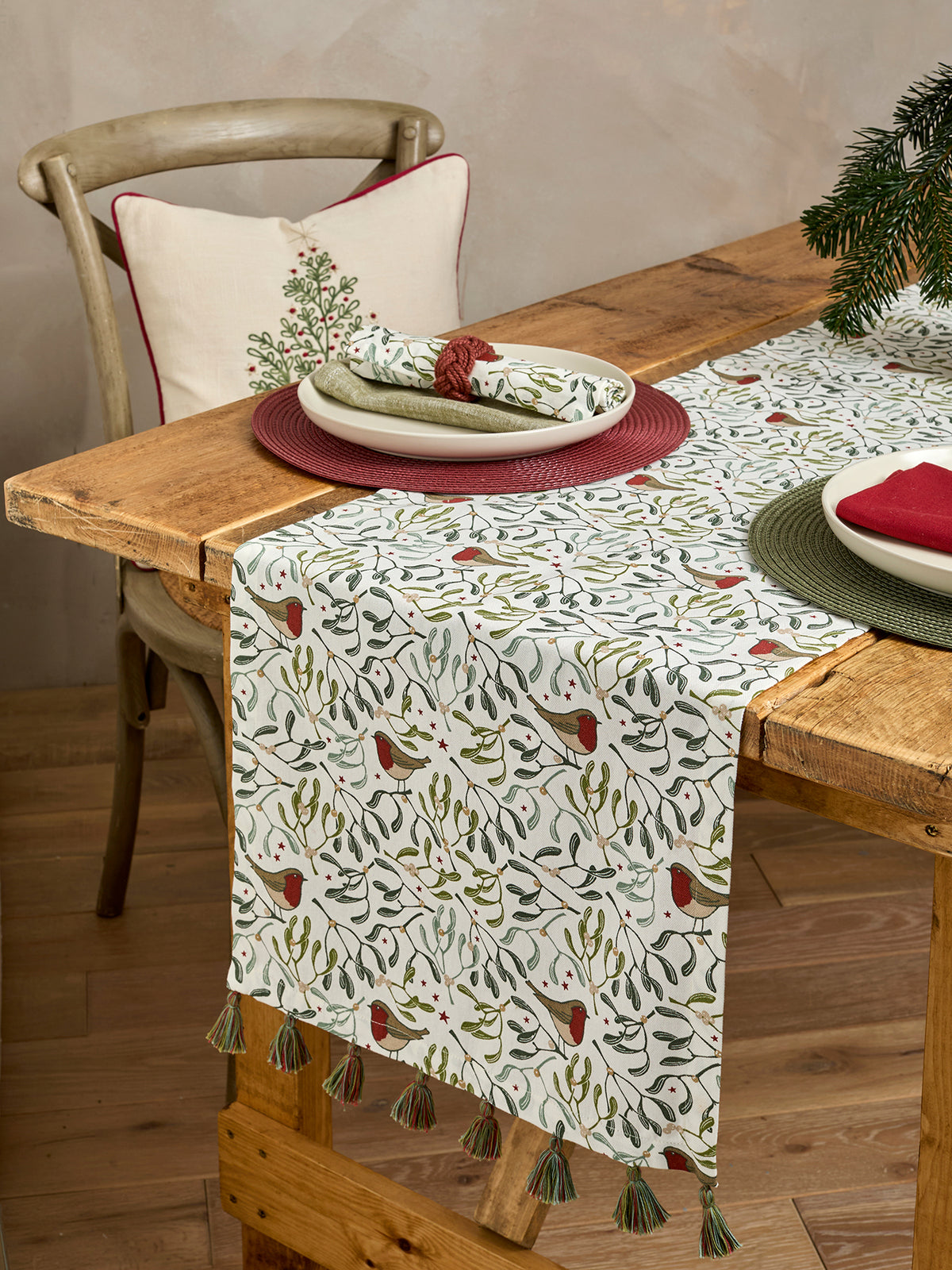 Robin & Mistletoe Christmas Napkin Set