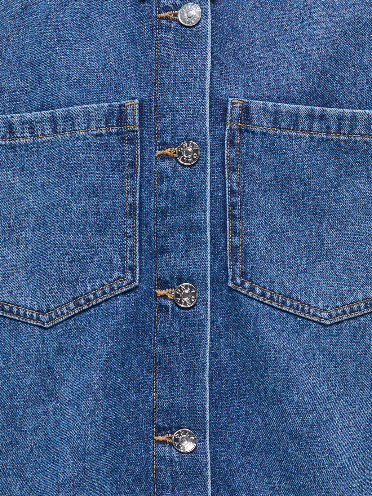 Cotton Maureen Long-Sleeved Fringe Denim Shirt