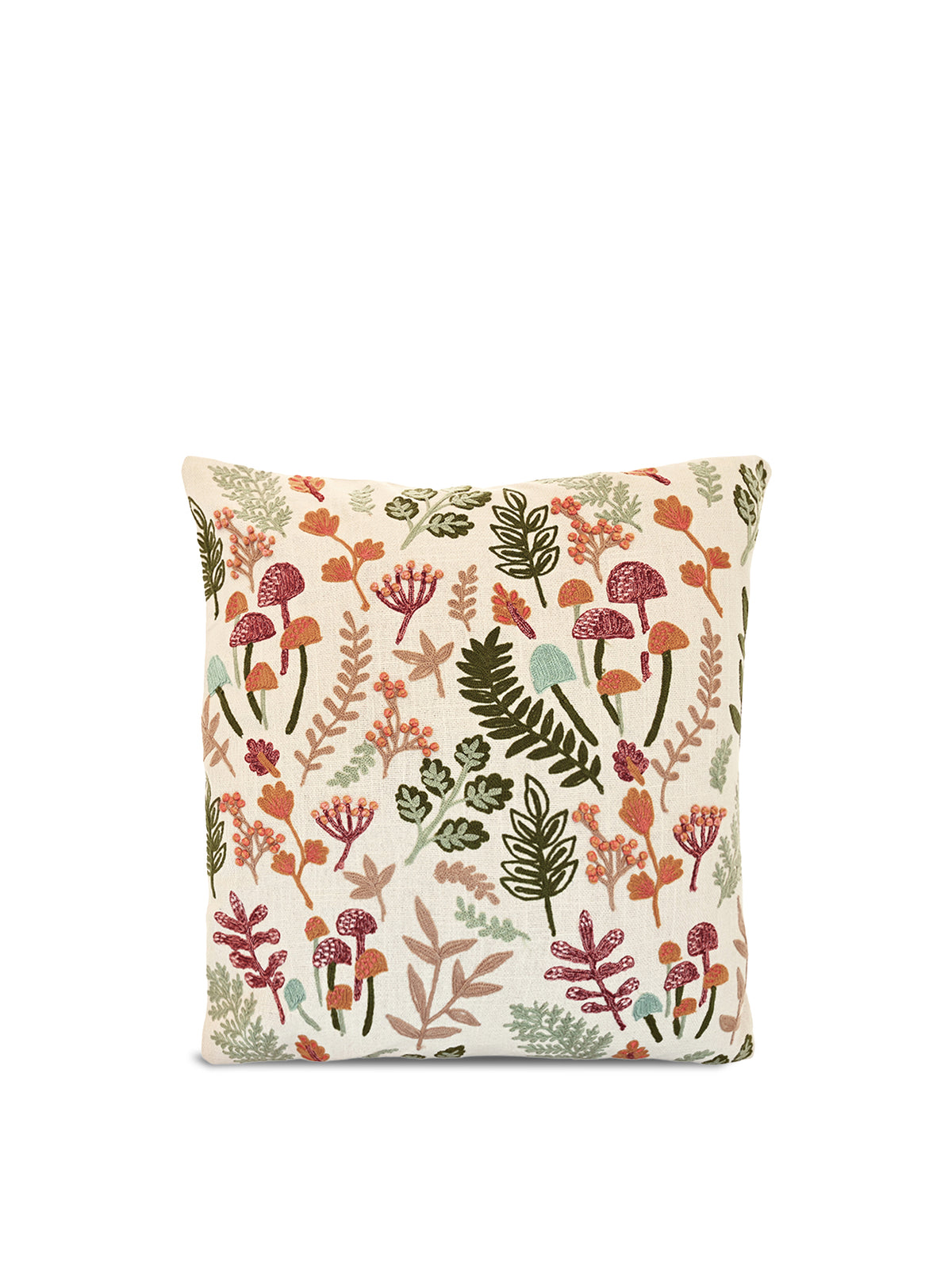 Embroidered Forest Glade Decorative Cushion
