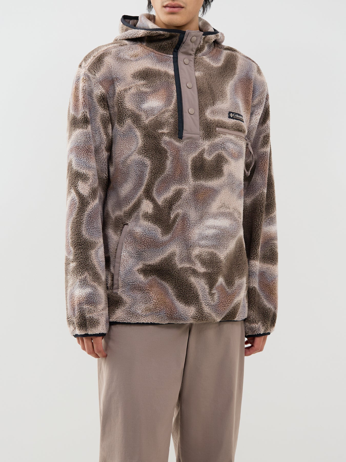 Helvetia II Printed Hoodie - Iron Dyeflow