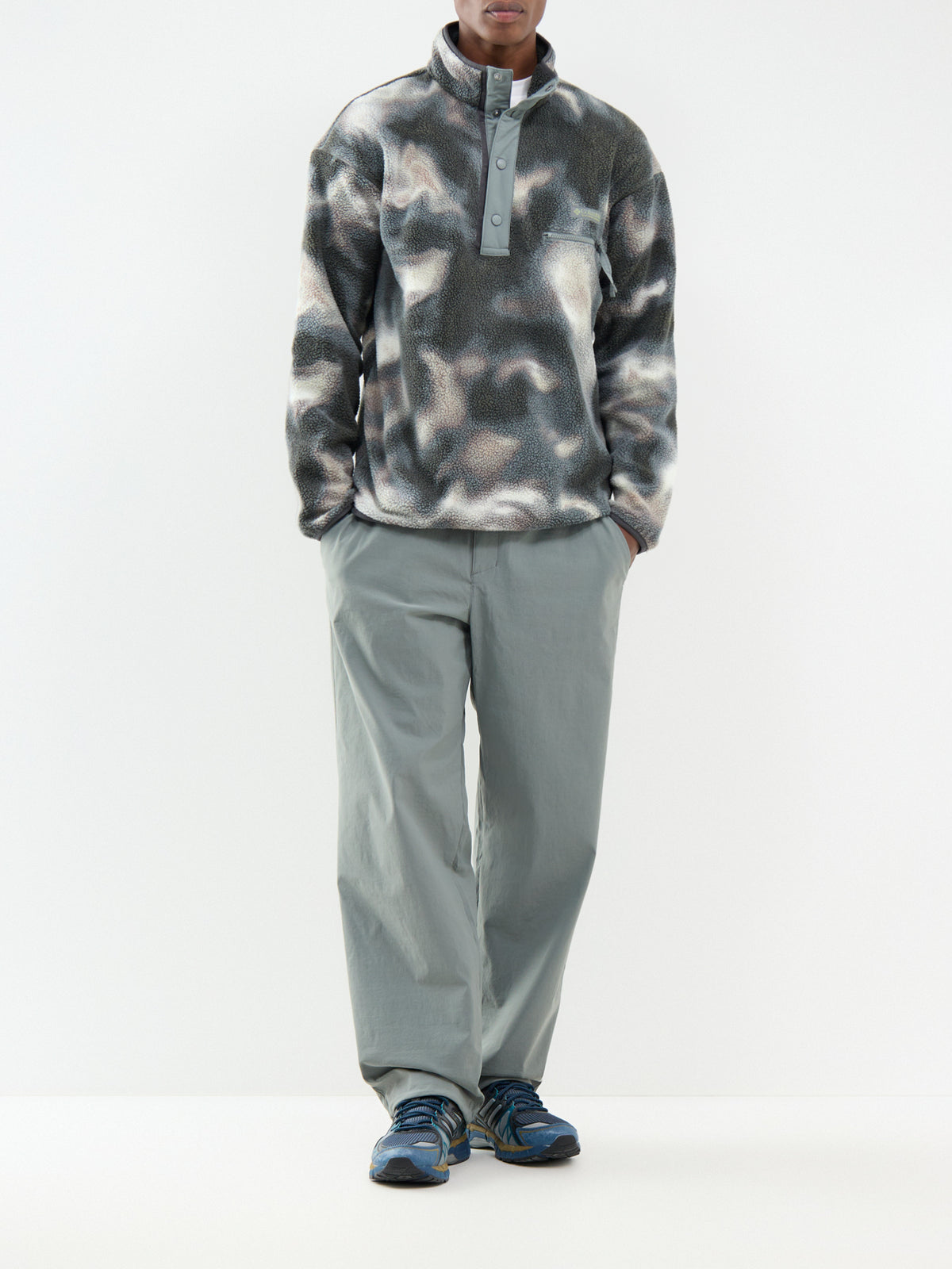 Helvetia II Printed Half-Snap Fleece