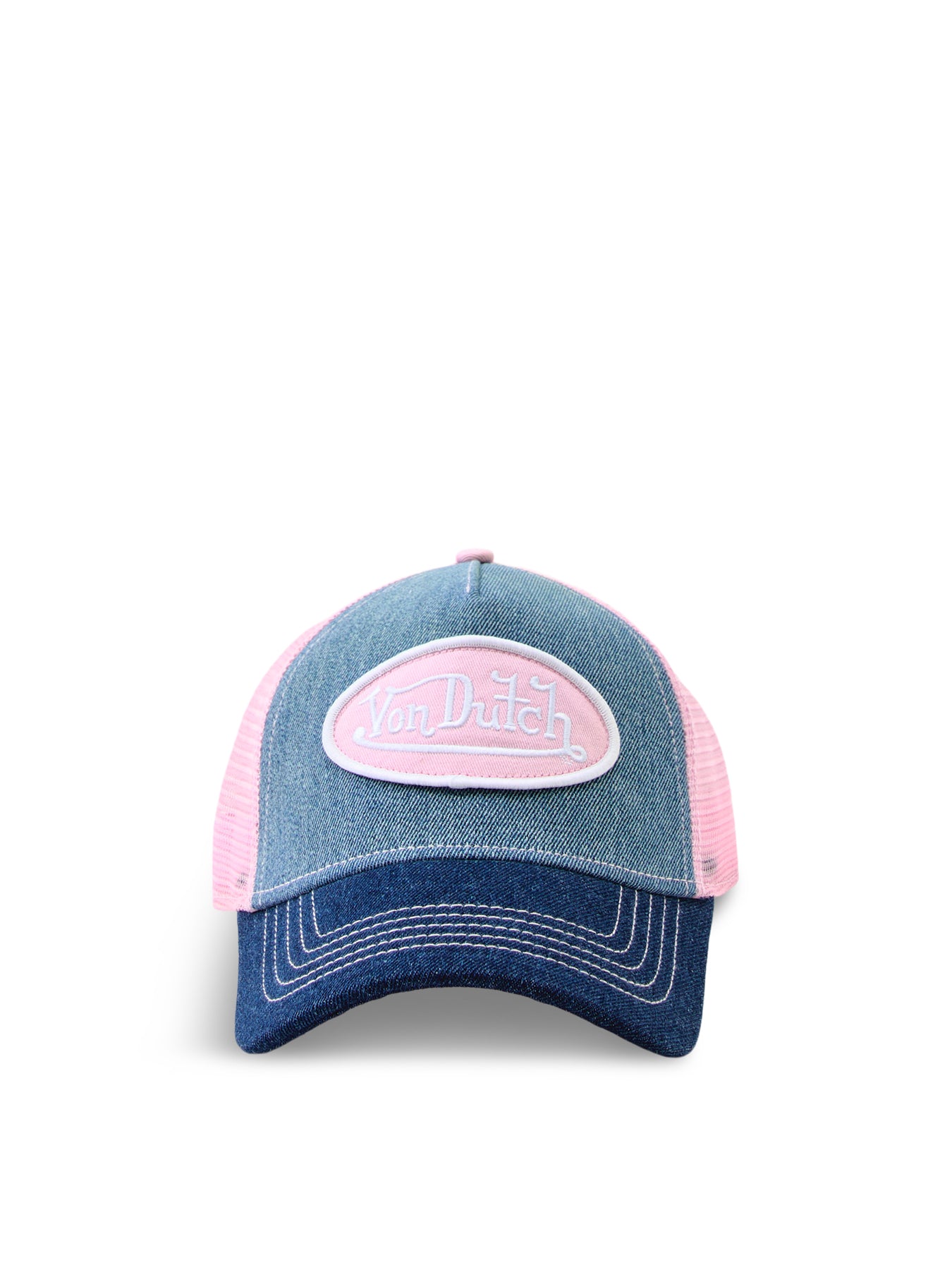 Contrast Denim Baseball Cap