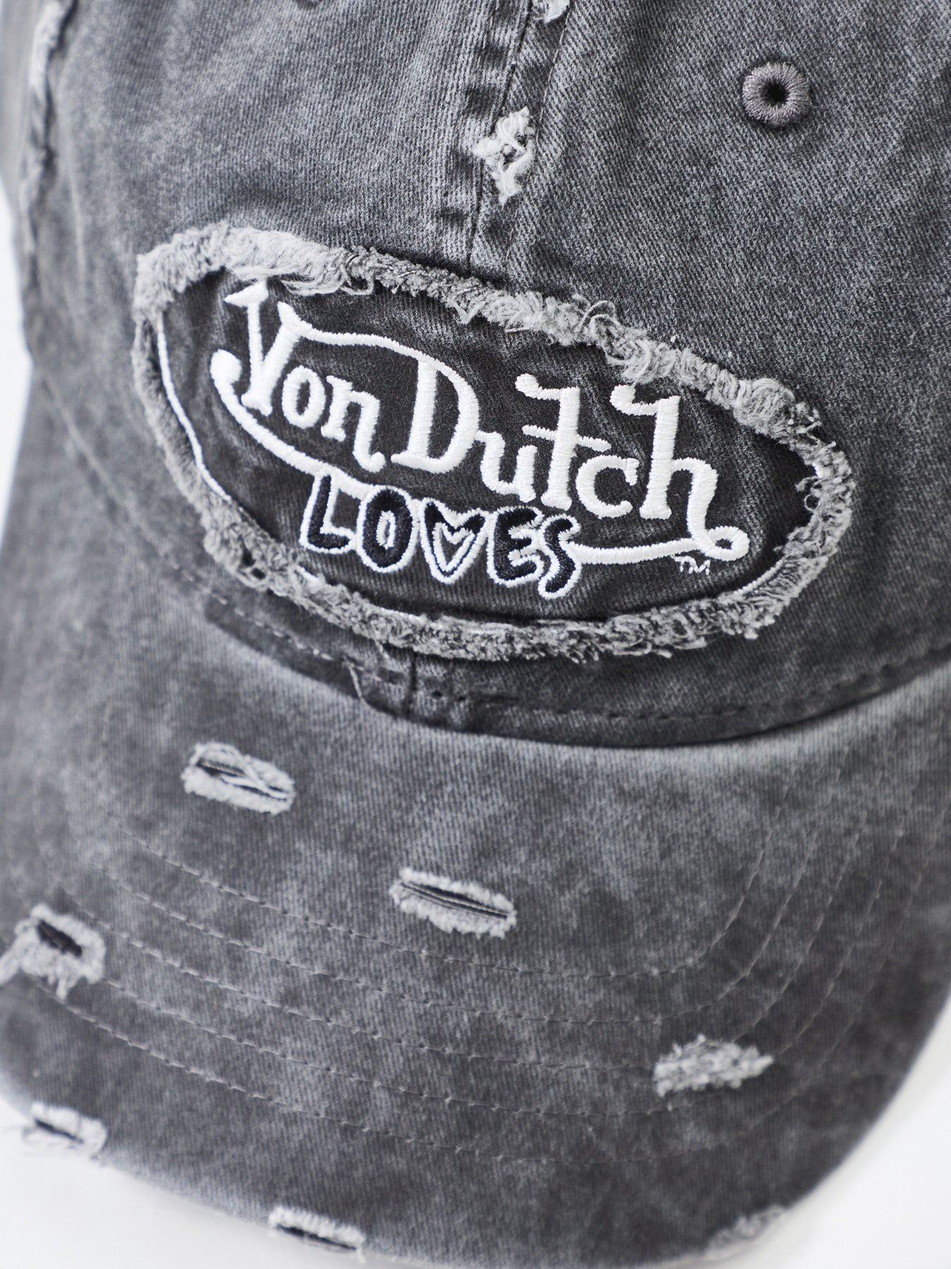 Distressed Dad Cap Black