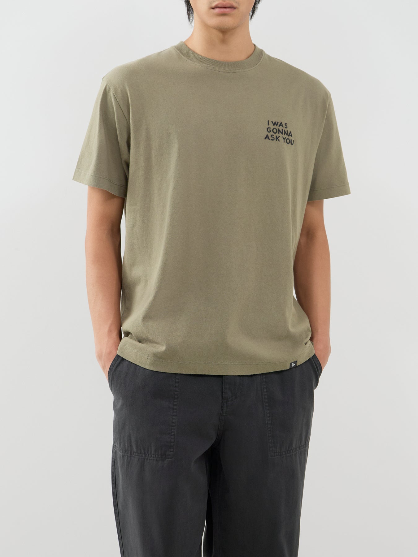 Cotton Waiting For You T-Shirt - Green