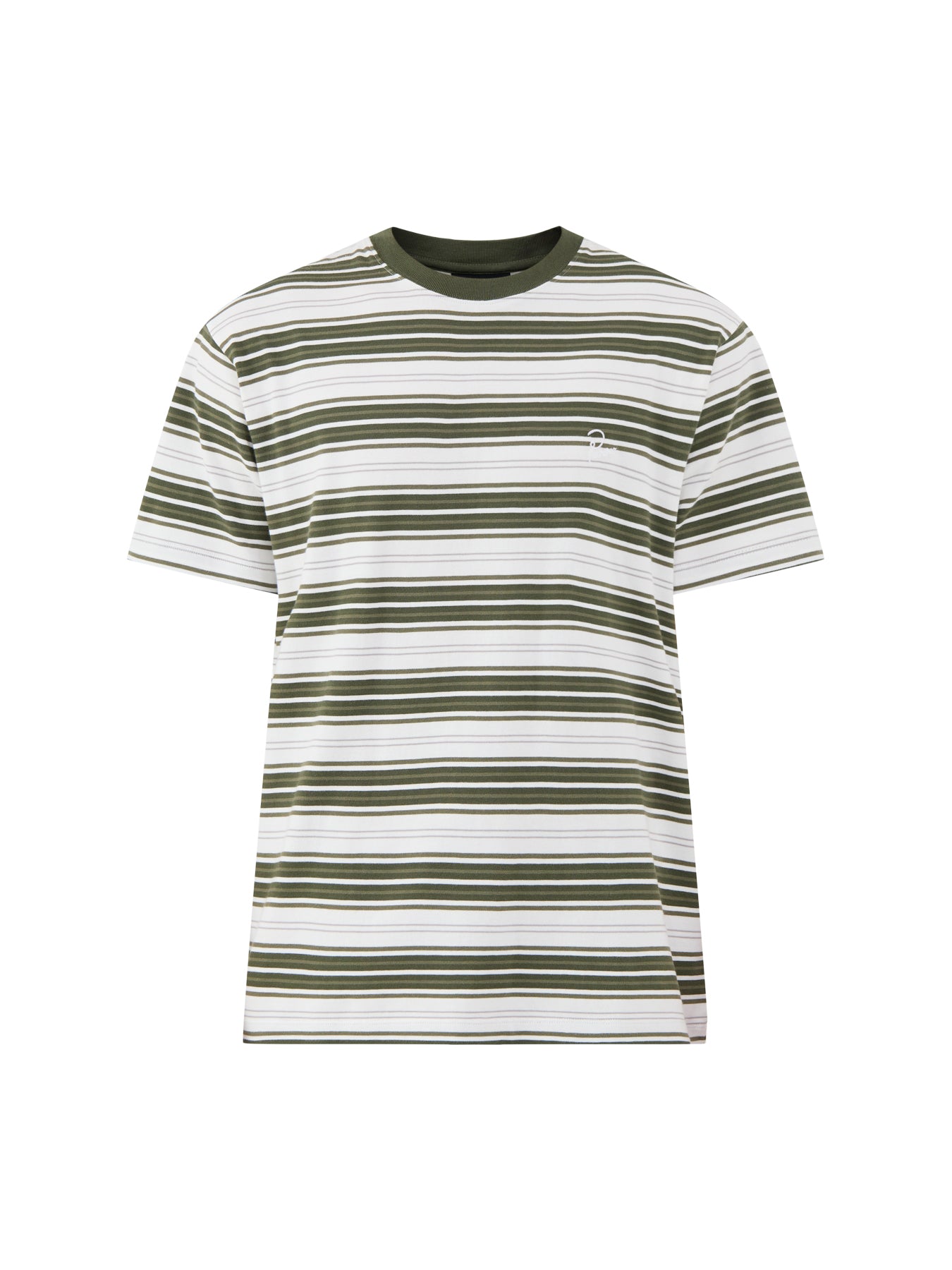 Cotton Signature Striped T-Shirt - Green