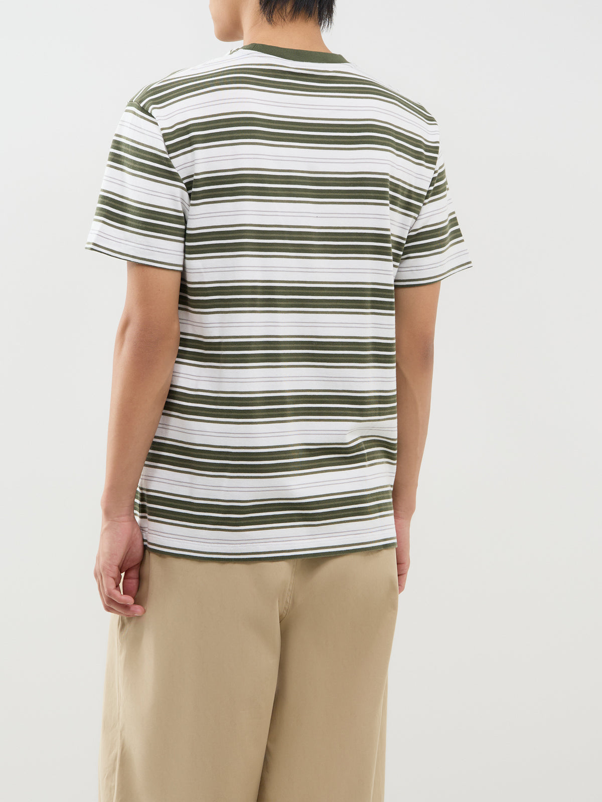 Cotton Signature Striped T-Shirt - Green