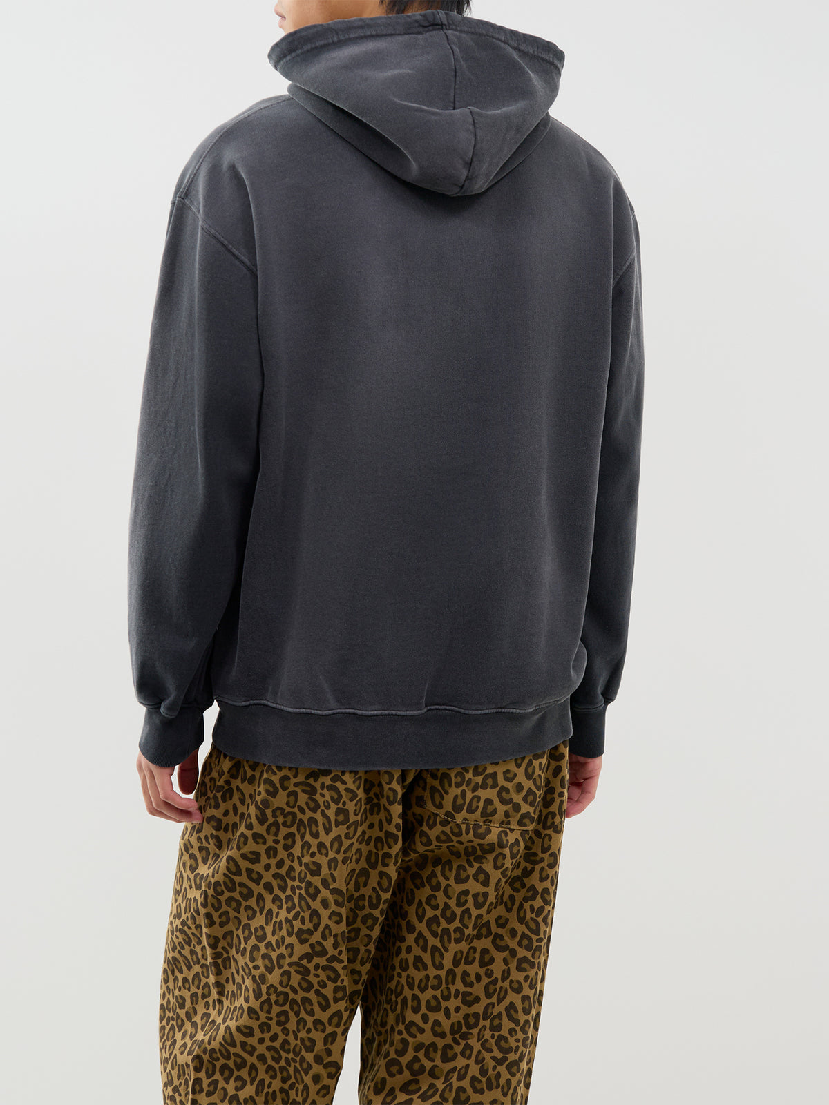 Cotton Blend Gator Shoes Hoodie - Black