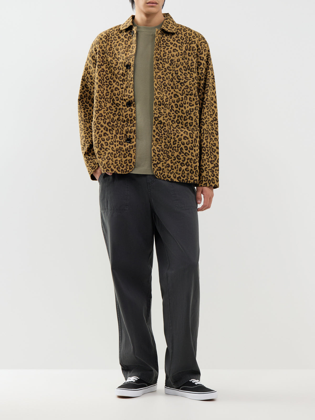 Cotton Twill Art Trousers - Black