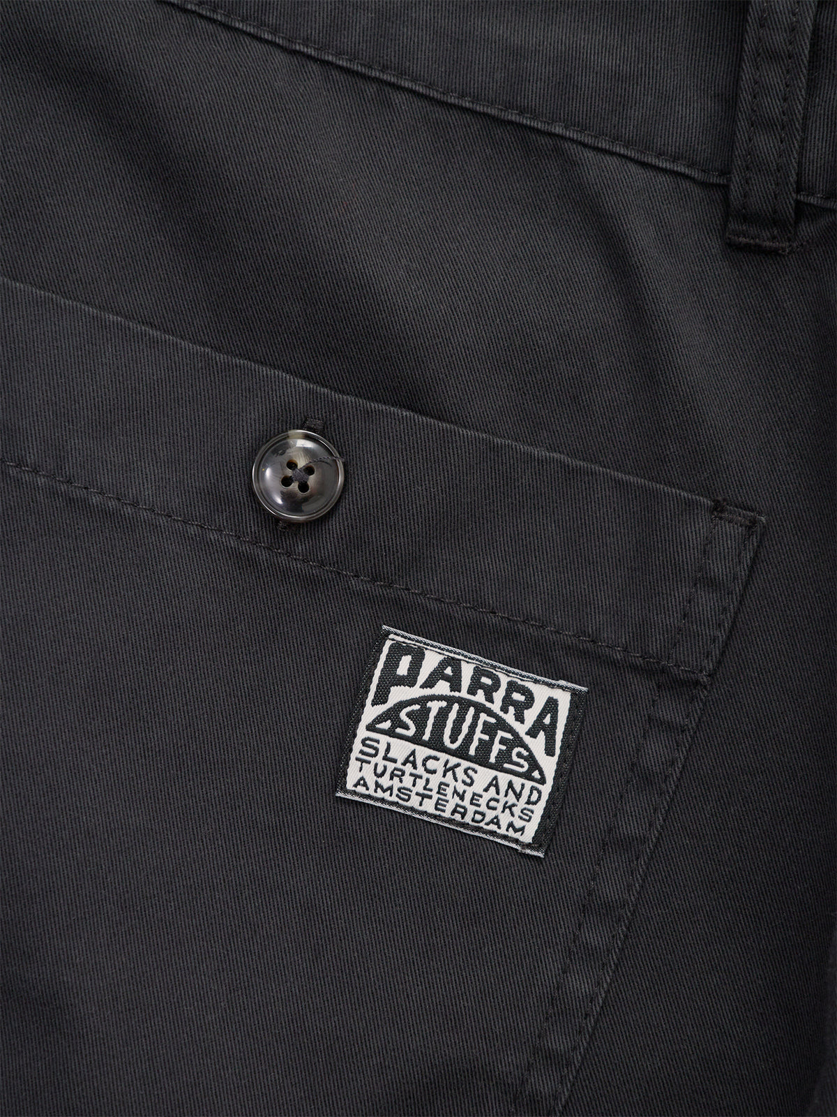 Cotton Twill Art Trousers - Black