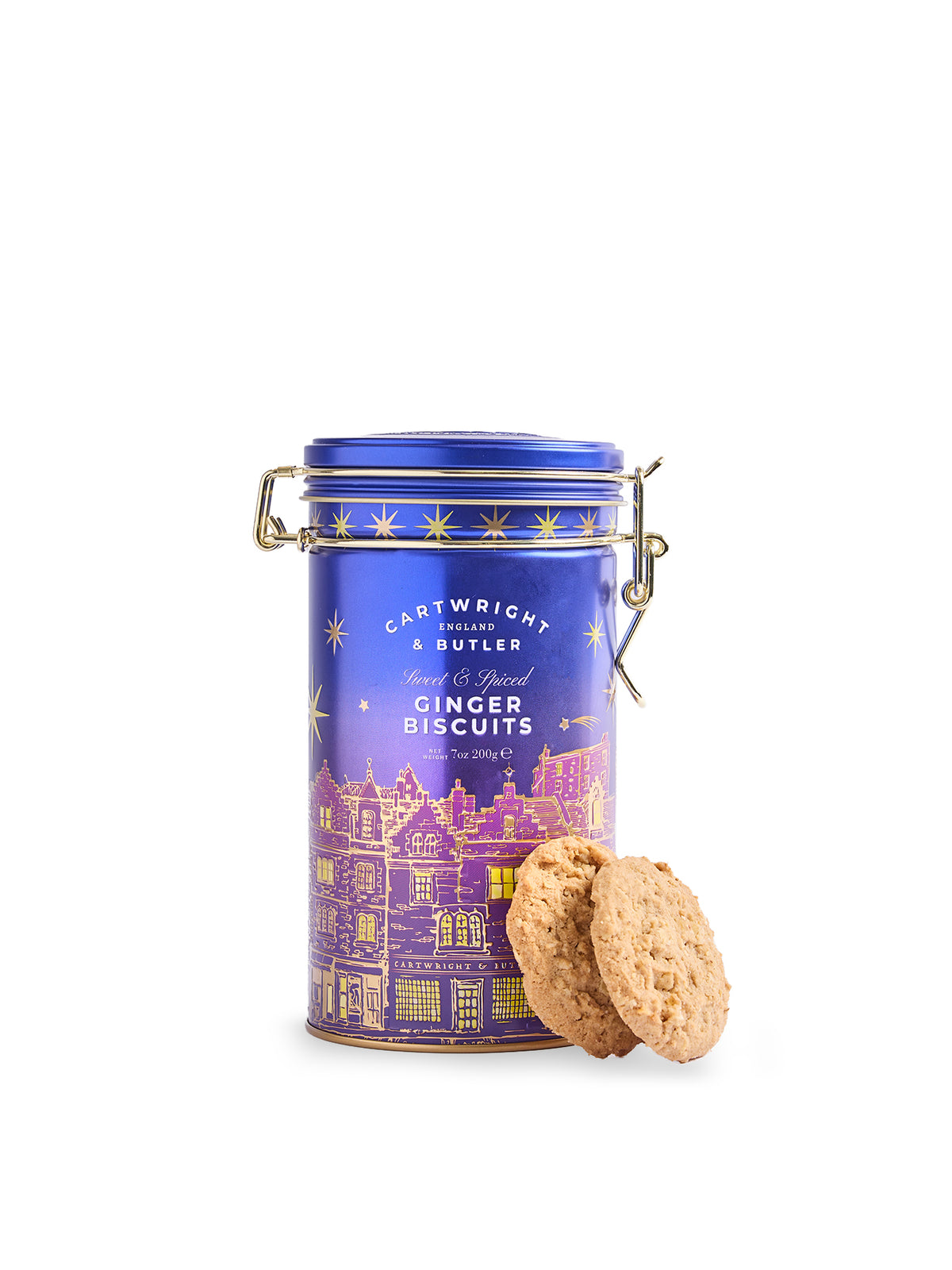 Night Before Christmas Stem Ginger Biscuits Tin 200g