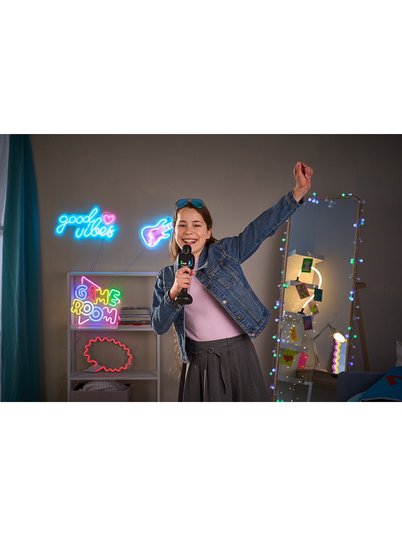 Karaoke Lights Microphone