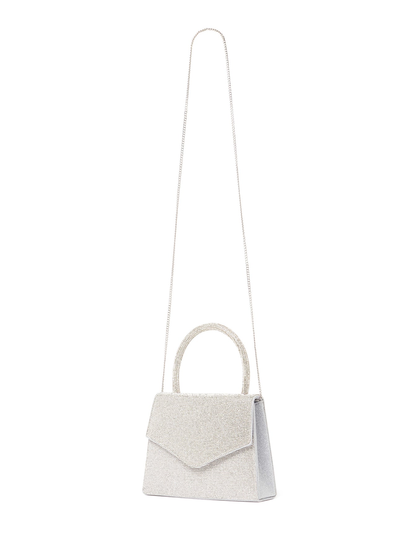 Skye Sparkle Top Handle Mini Bag Silver