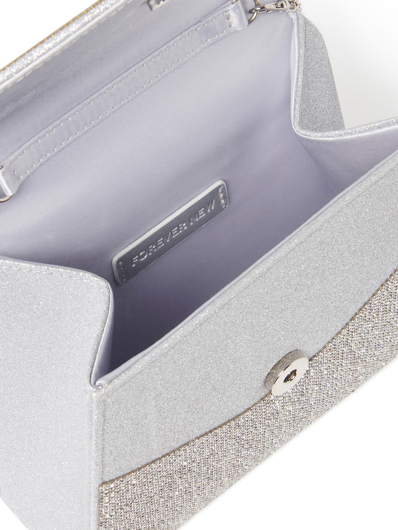 Skye Sparkle Top Handle Mini Bag Silver