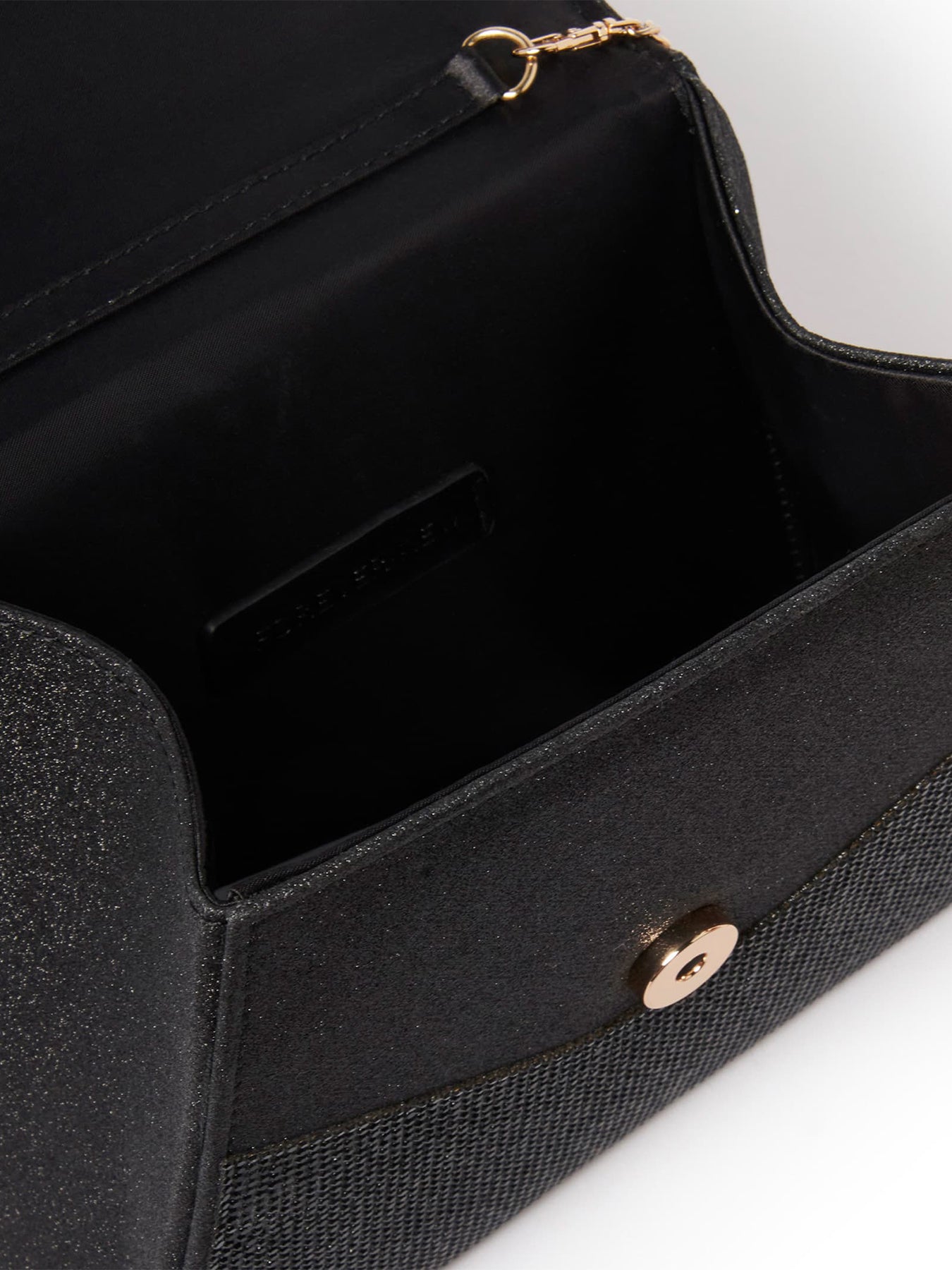 Skye Sparkle Top Handle Mini Bag Black