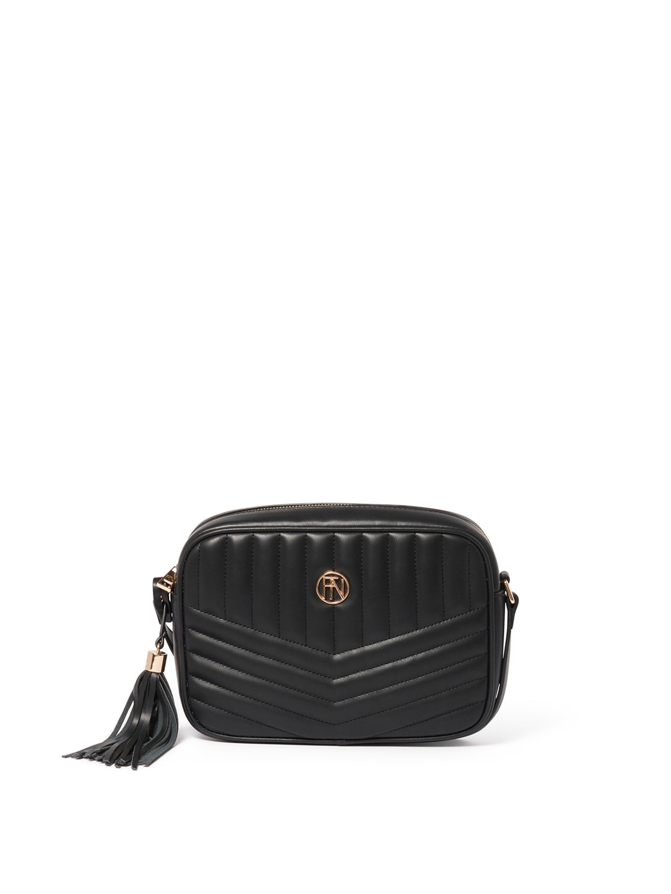 Signature Quinn Quilted Camera Bag Black