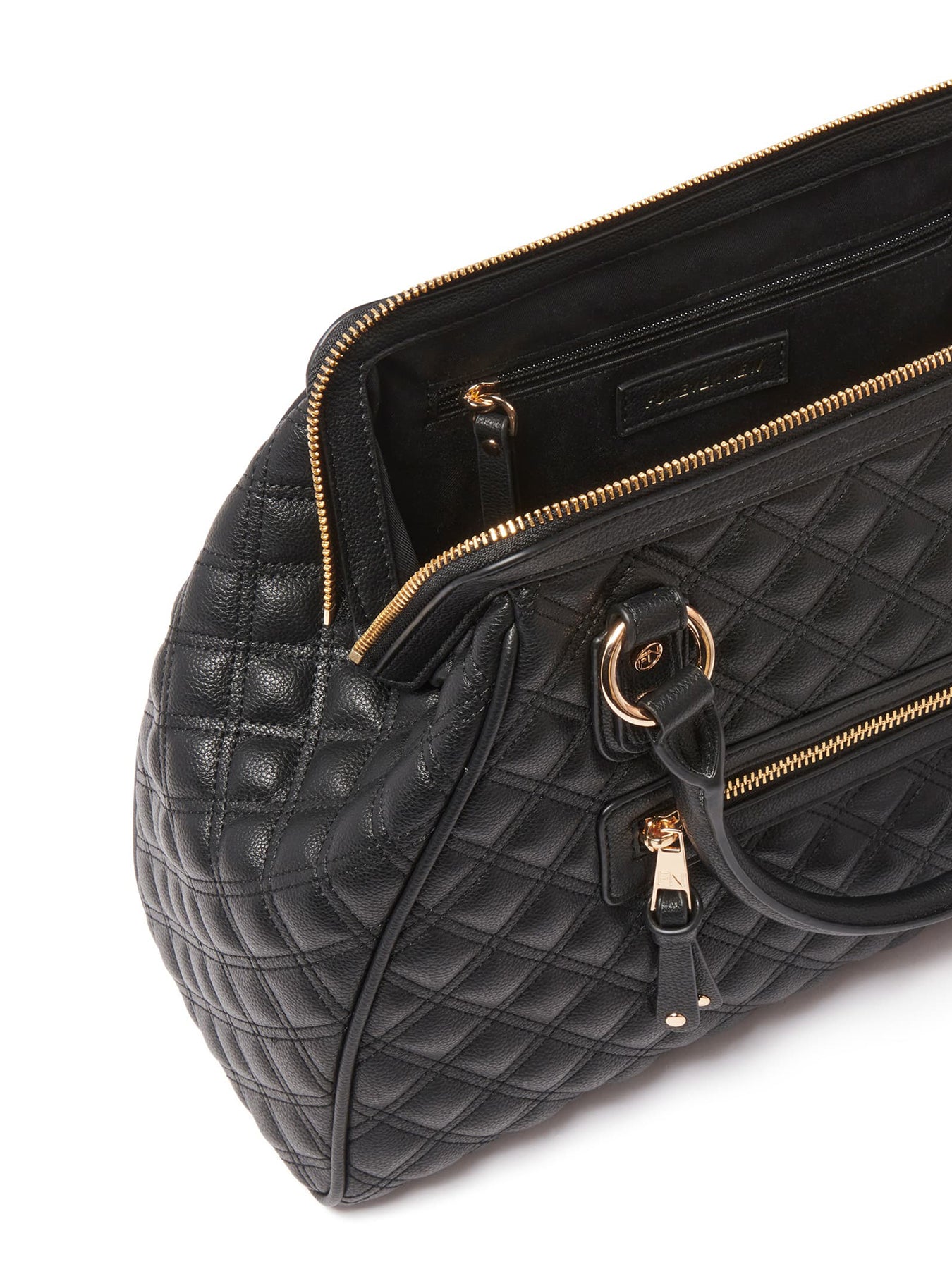 Signature Grace Quilted Tote Bag Black