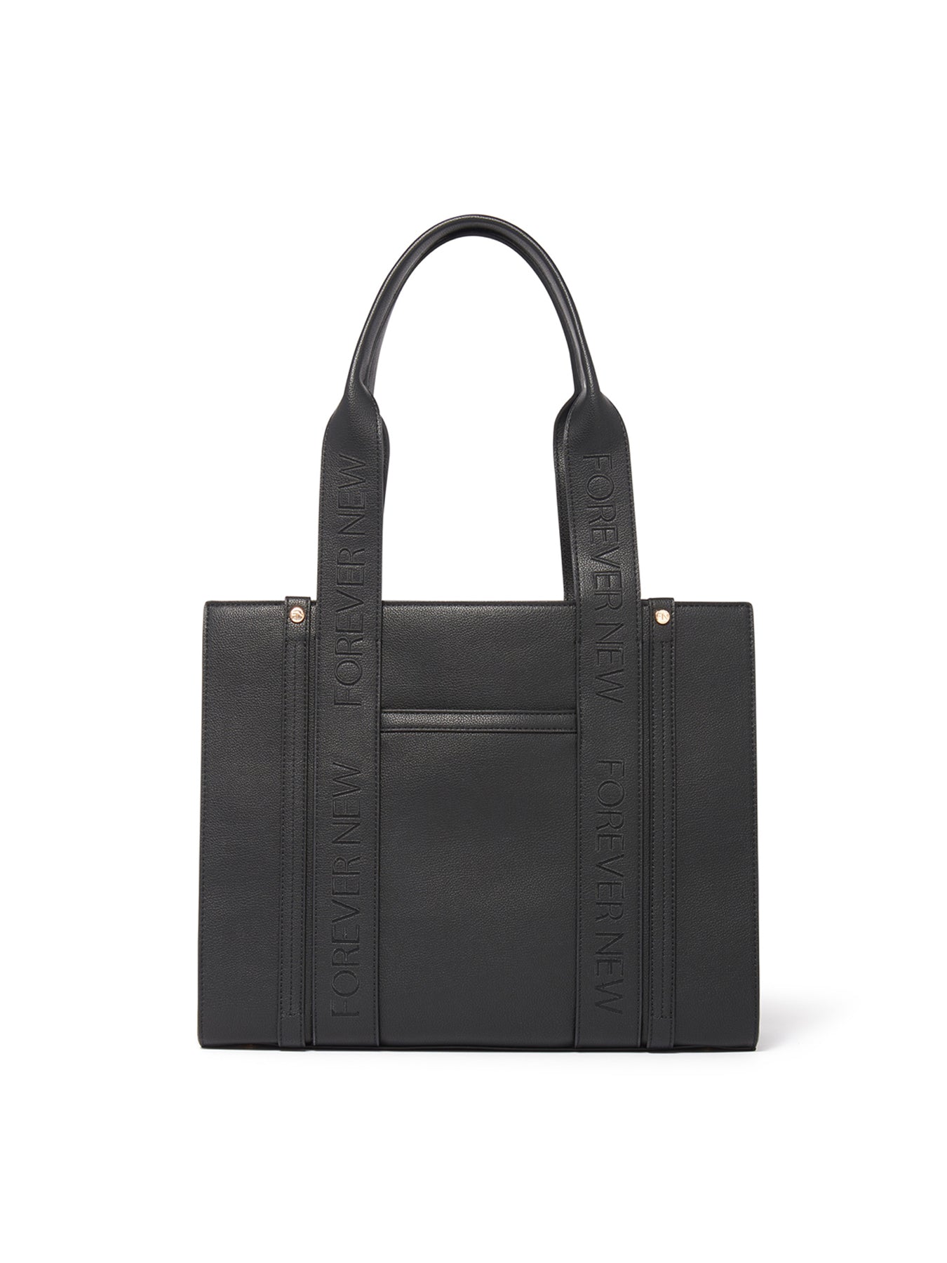 Signature Alison Structured Tote Bag Black