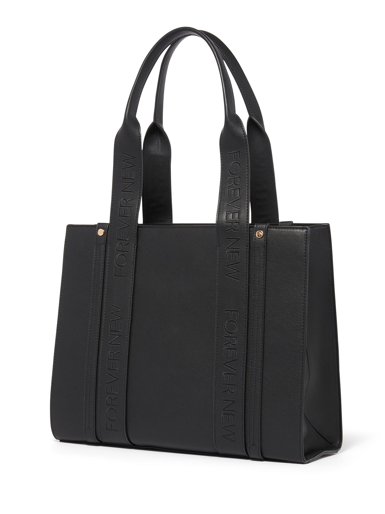 Signature Alison Structured Tote Bag Black