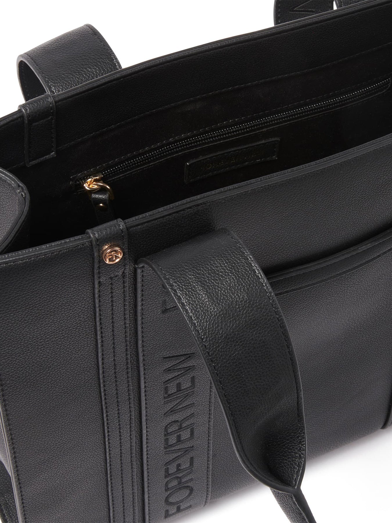 Signature Alison Structured Tote Bag Black