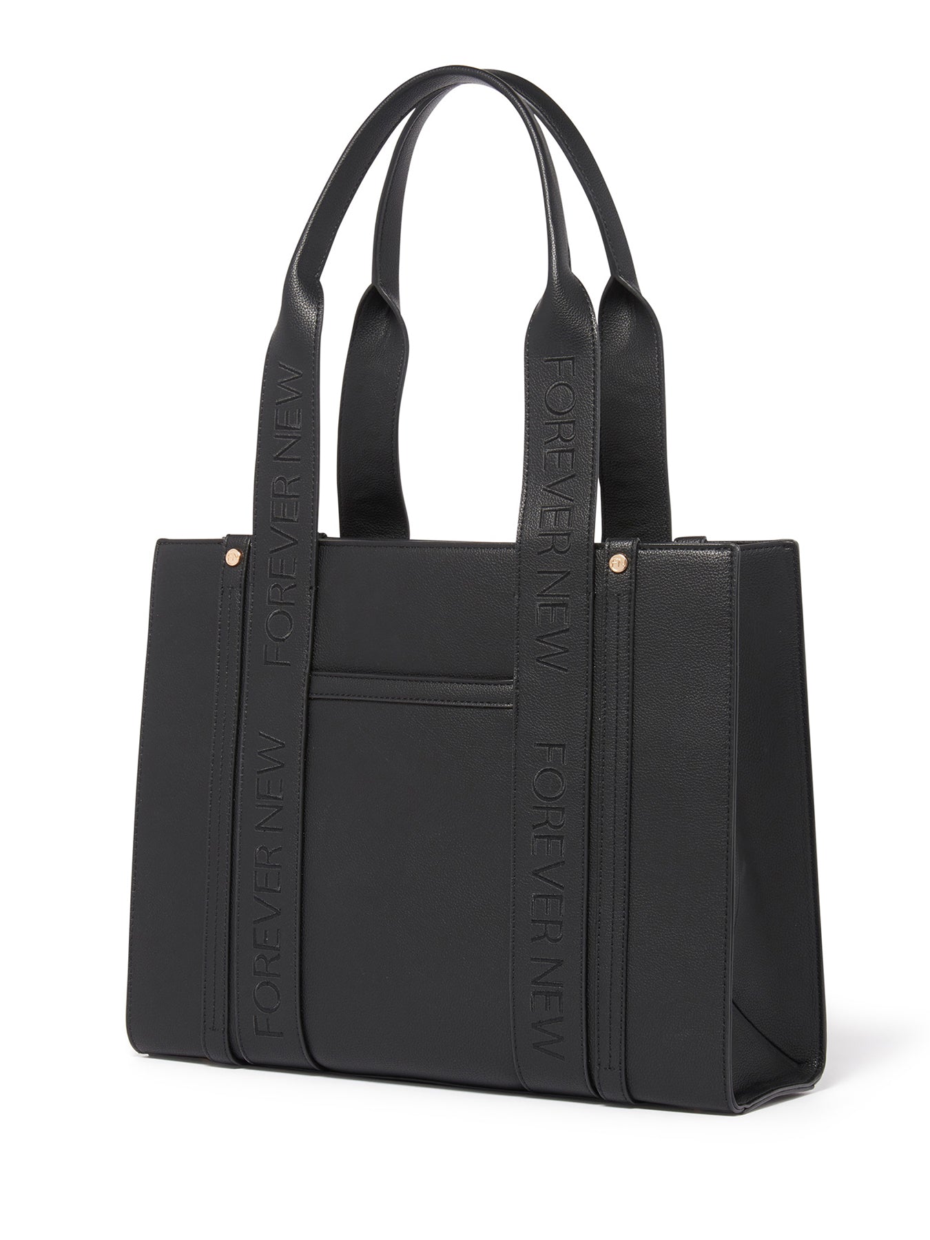 Signature Alison Structured Tote Bag Black