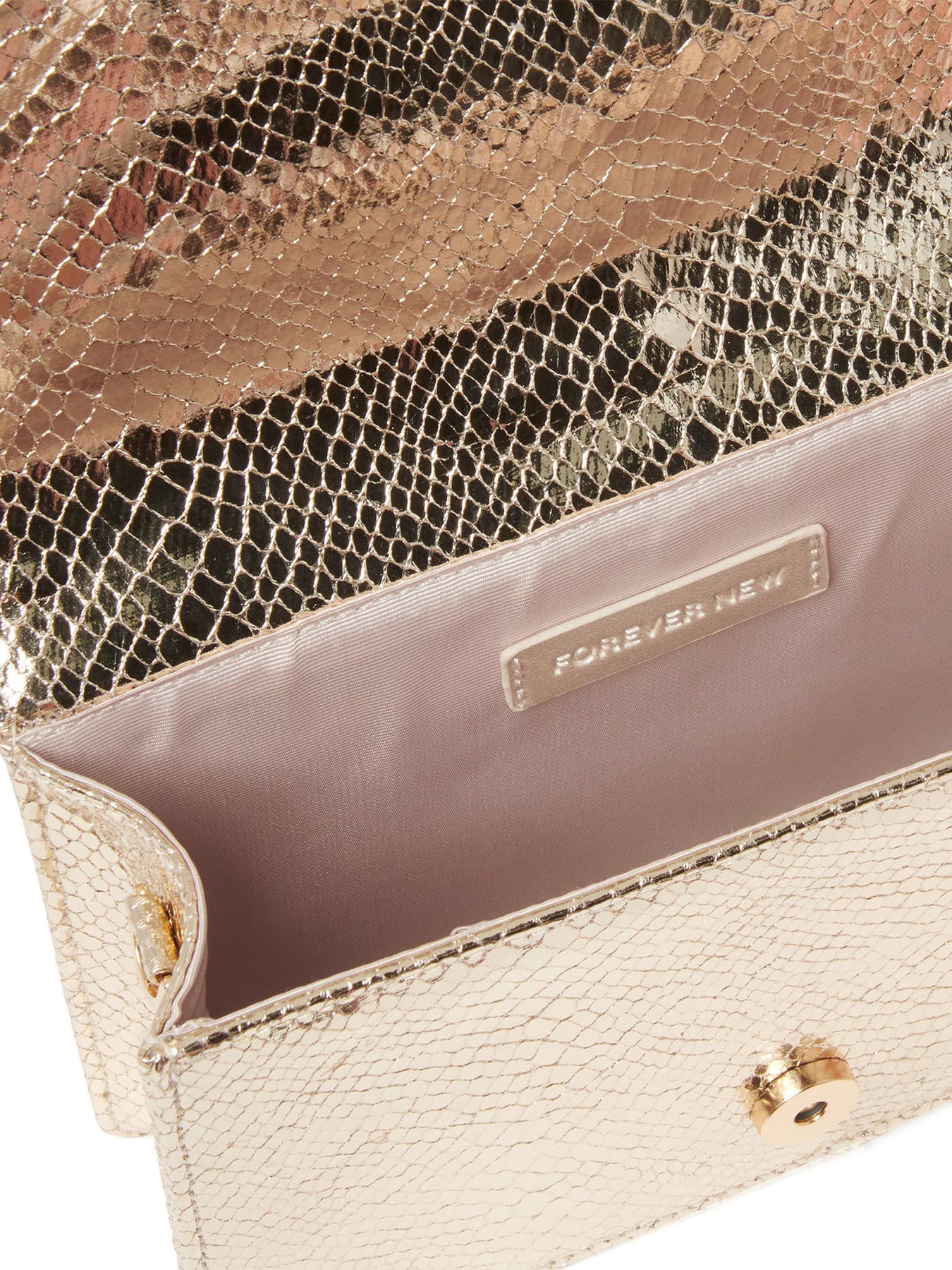 Signature Lucille Crystal Clutch Bag Gold