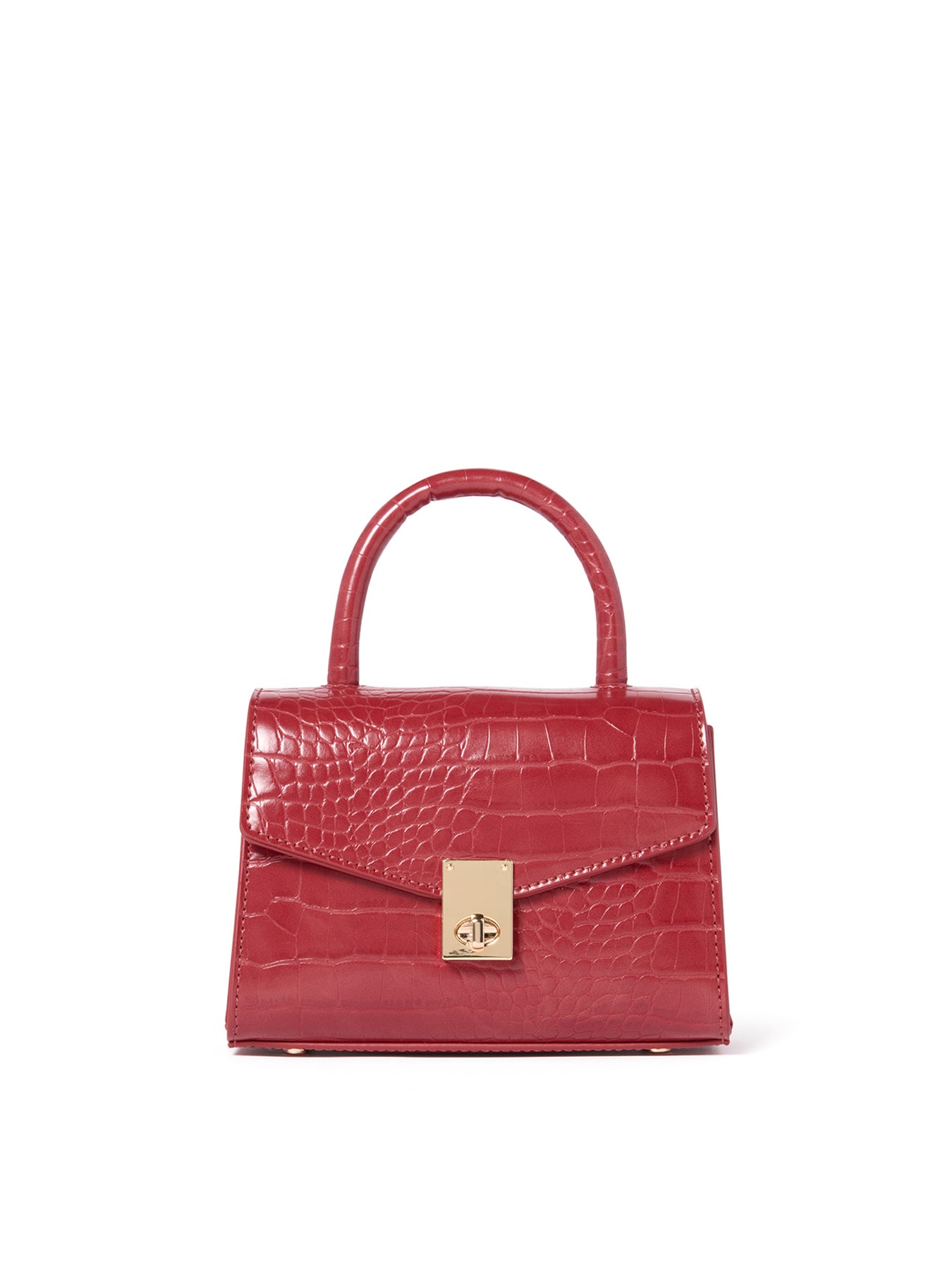 Hattie Hardware Mini Crossbody Bag Red