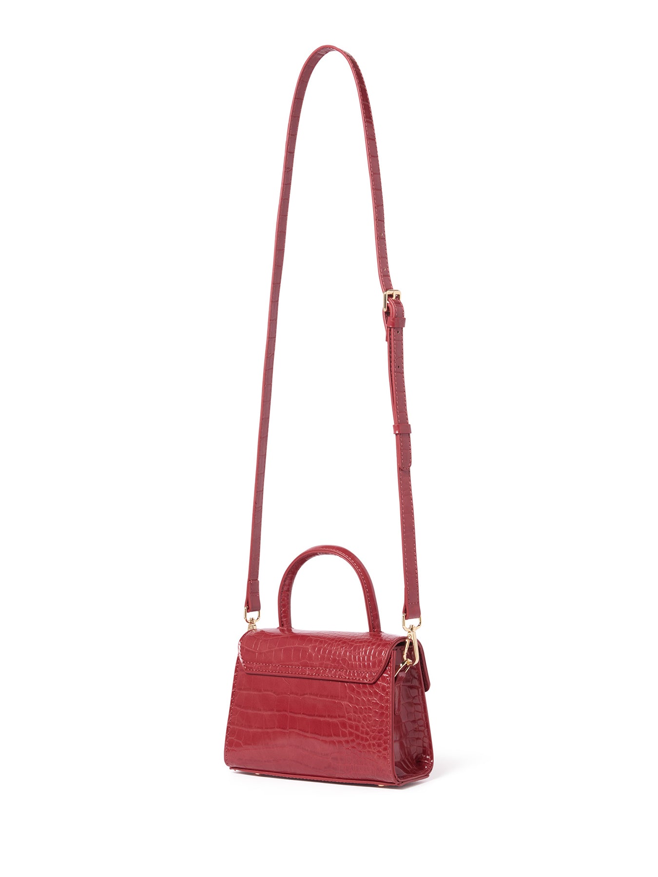 Hattie Hardware Mini Crossbody Bag Red