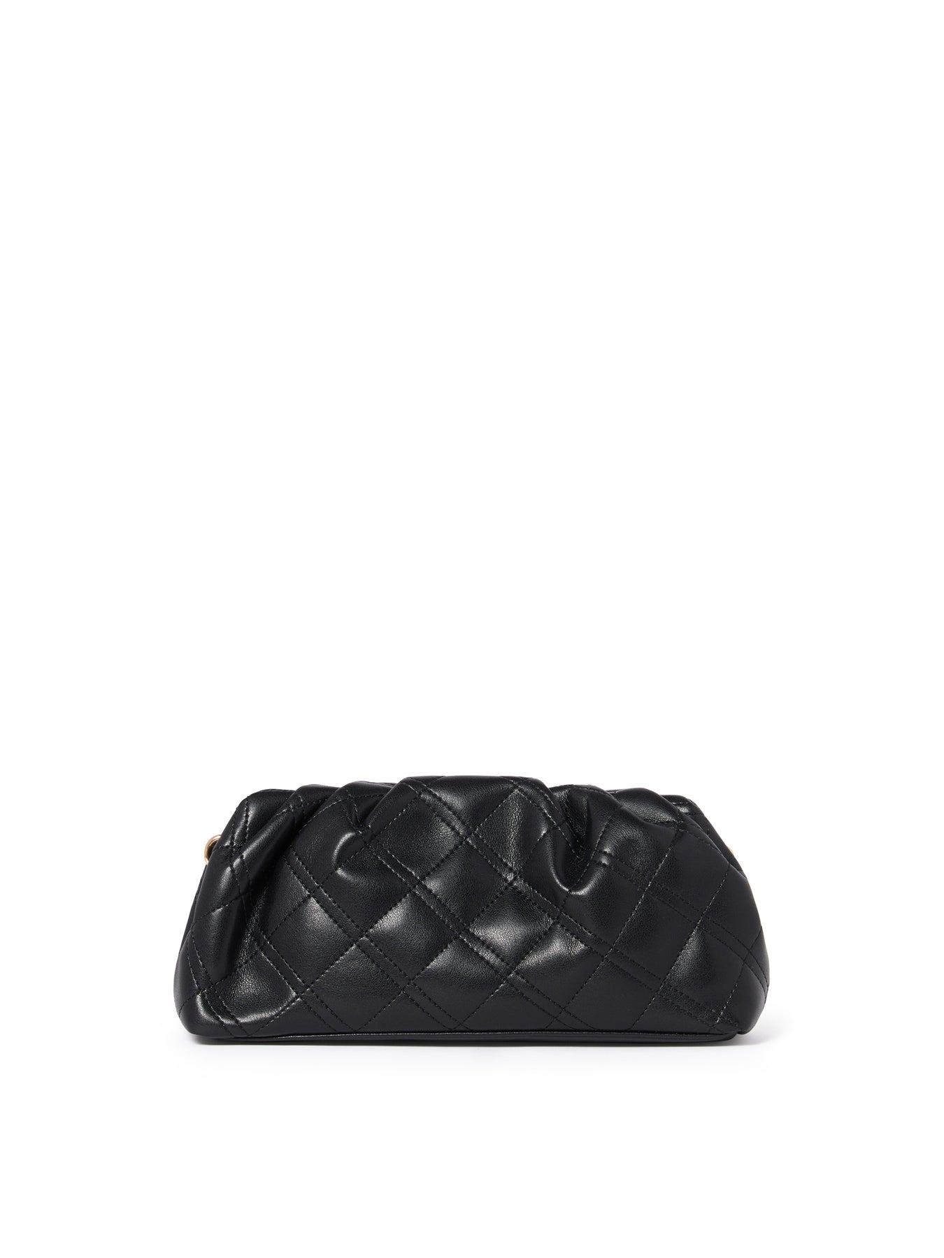 Signature Saskia Soft Quilted Clutch Bag Black