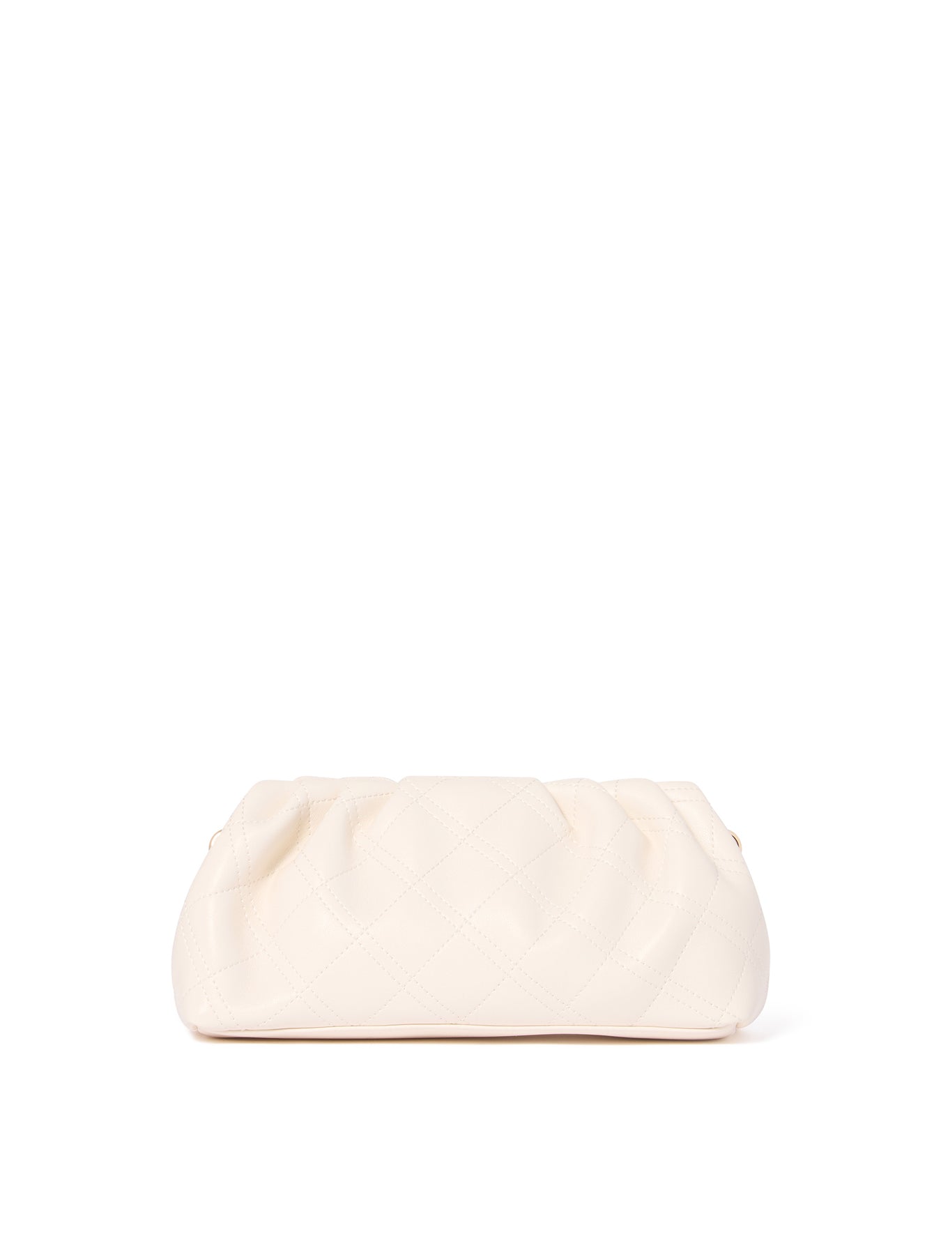 Signature Saskia Soft Quilted Clutch Bag White
