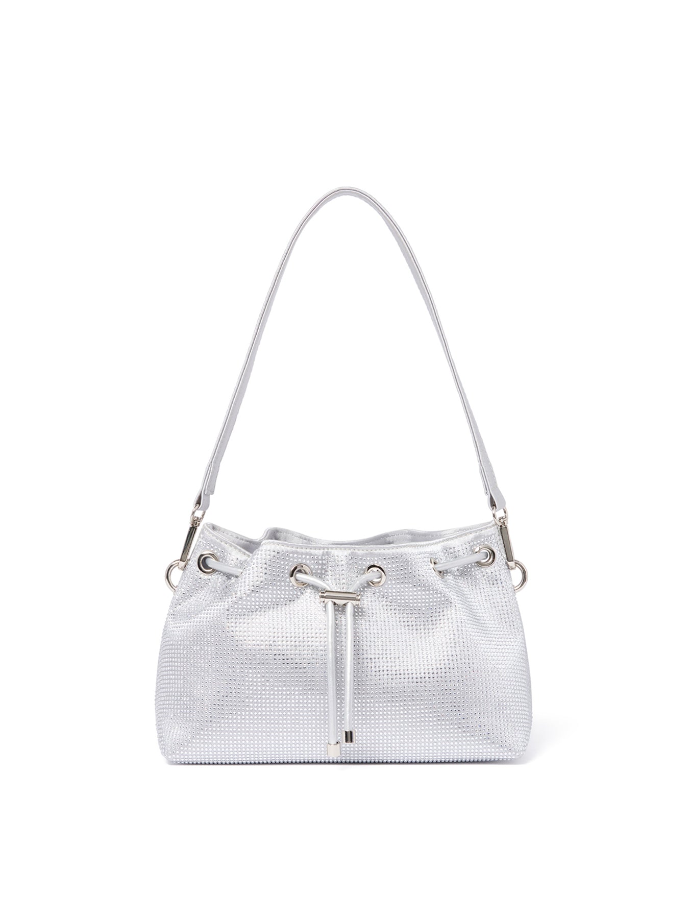Signature Cecilia Small Shoulder Bag Silver
