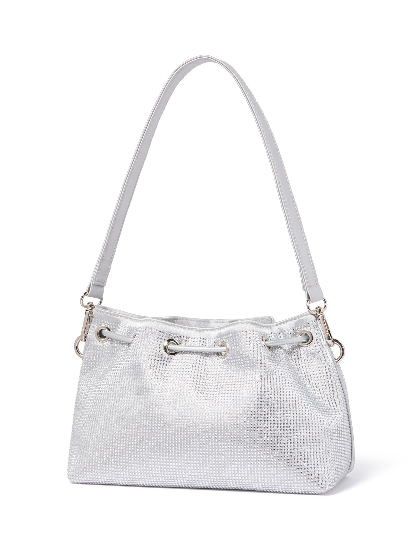 Signature Cecilia Small Shoulder Bag Silver