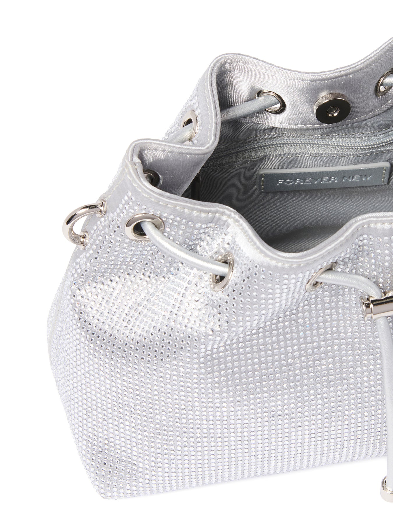 Signature Cecilia Small Shoulder Bag Silver