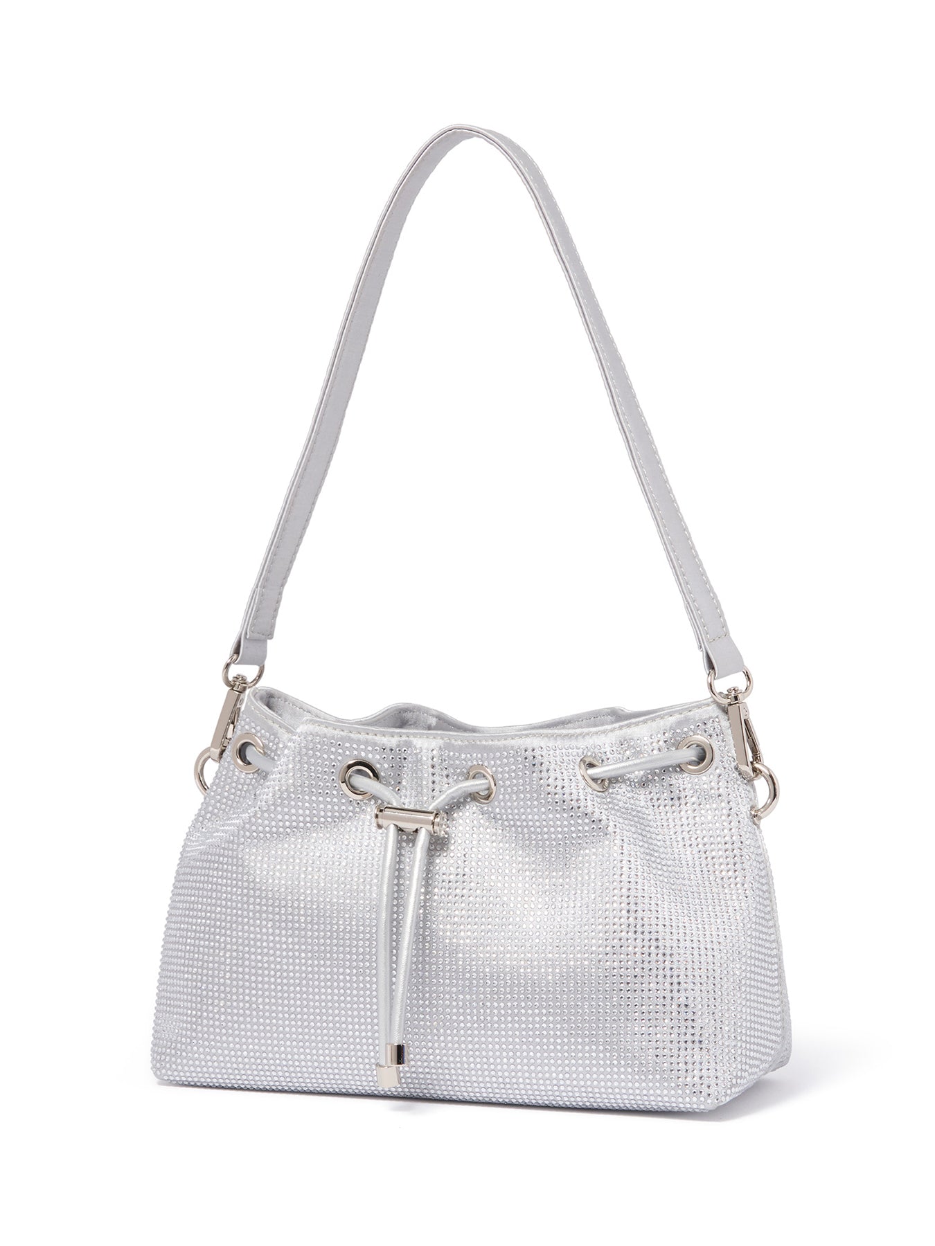 Signature Cecilia Small Shoulder Bag Silver