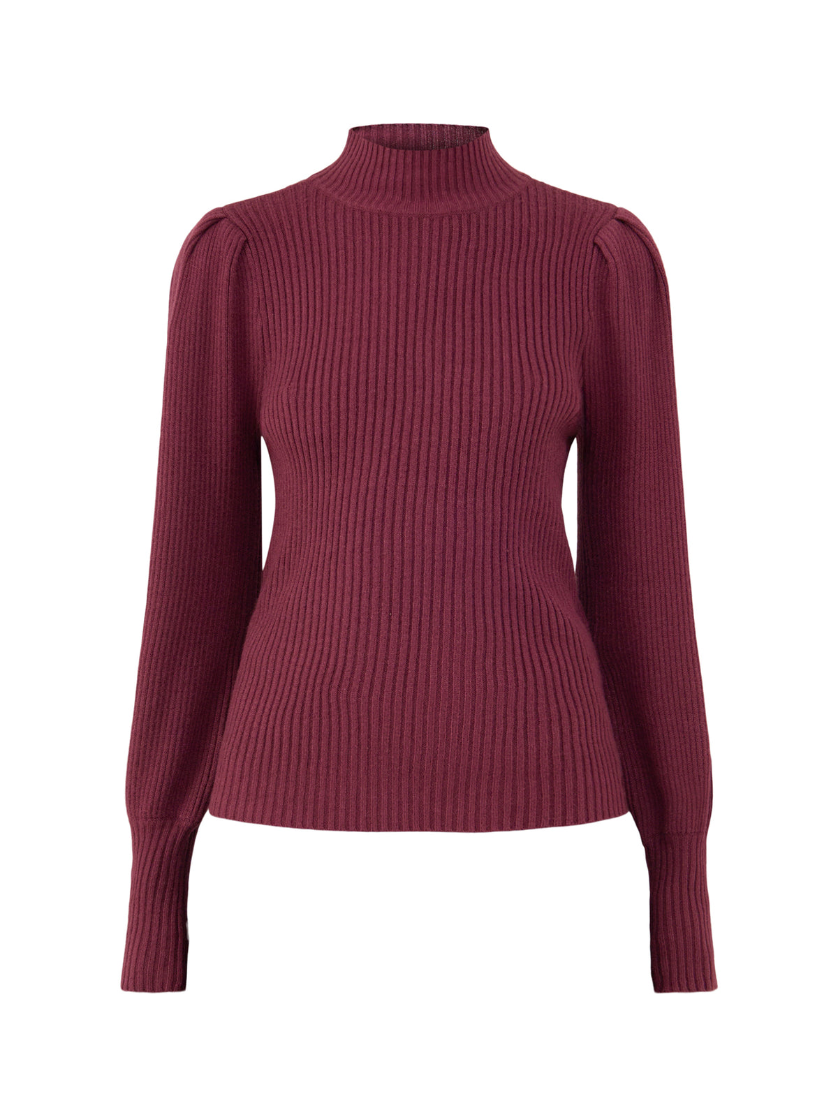 High Neck Knitted Jumper - Fig