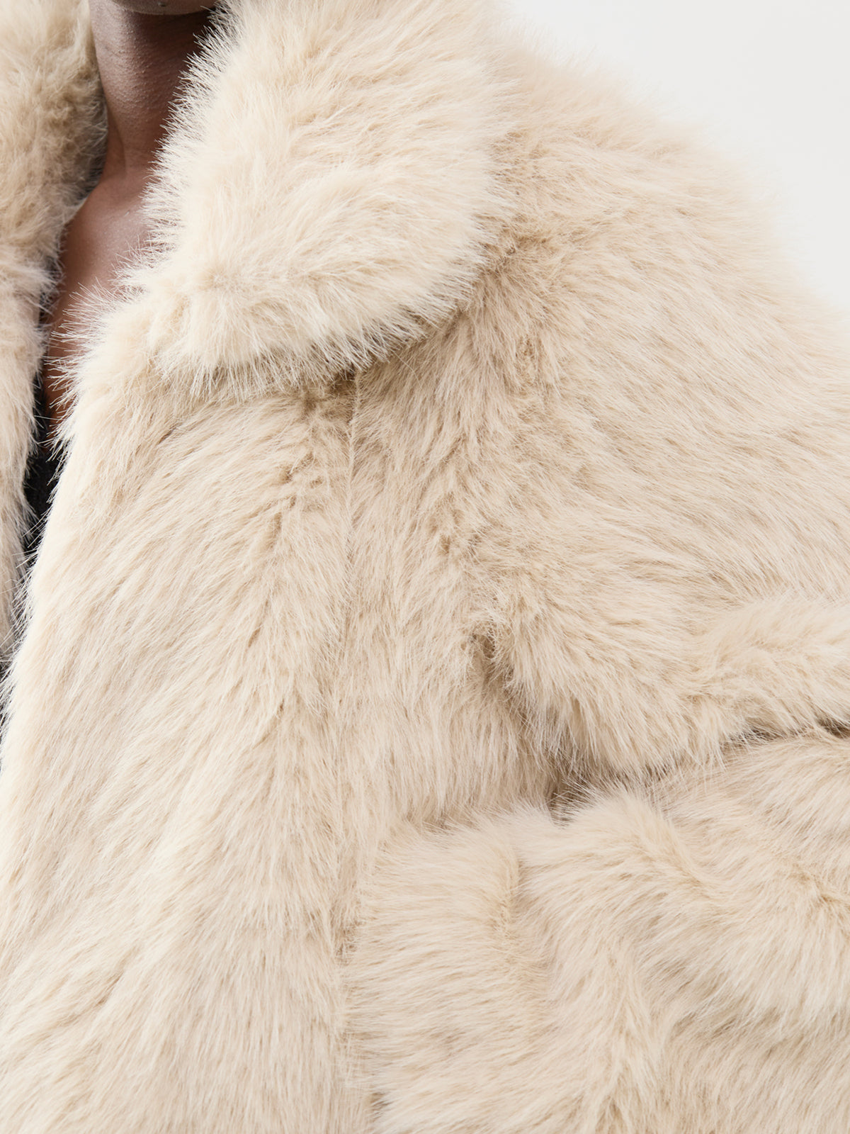 Faux Fur Jacket - Pumice Stone