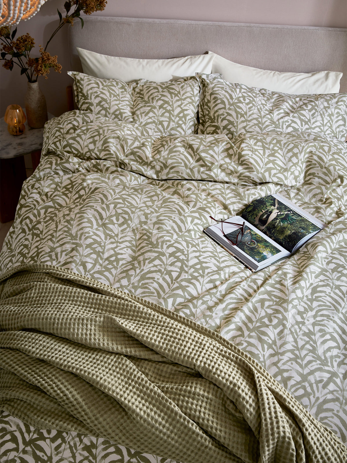 Cleo Cover Set Sk/S Sage Green