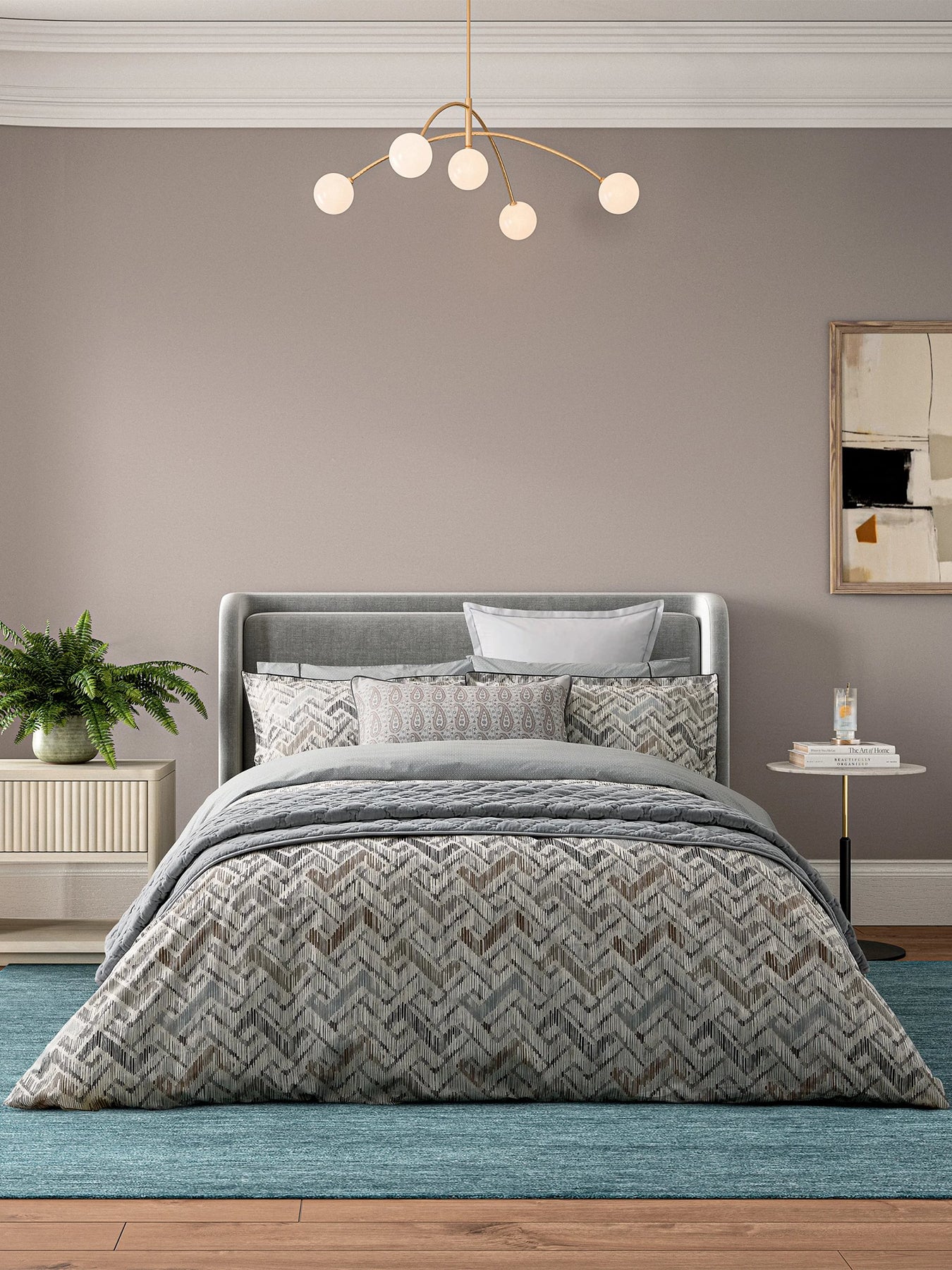 Danza Double Duvet Cover Set Neutral