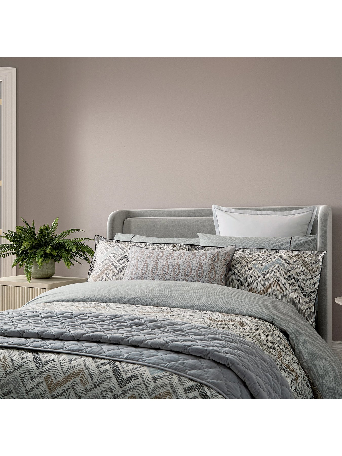 Danza Double Duvet Cover Set Neutral