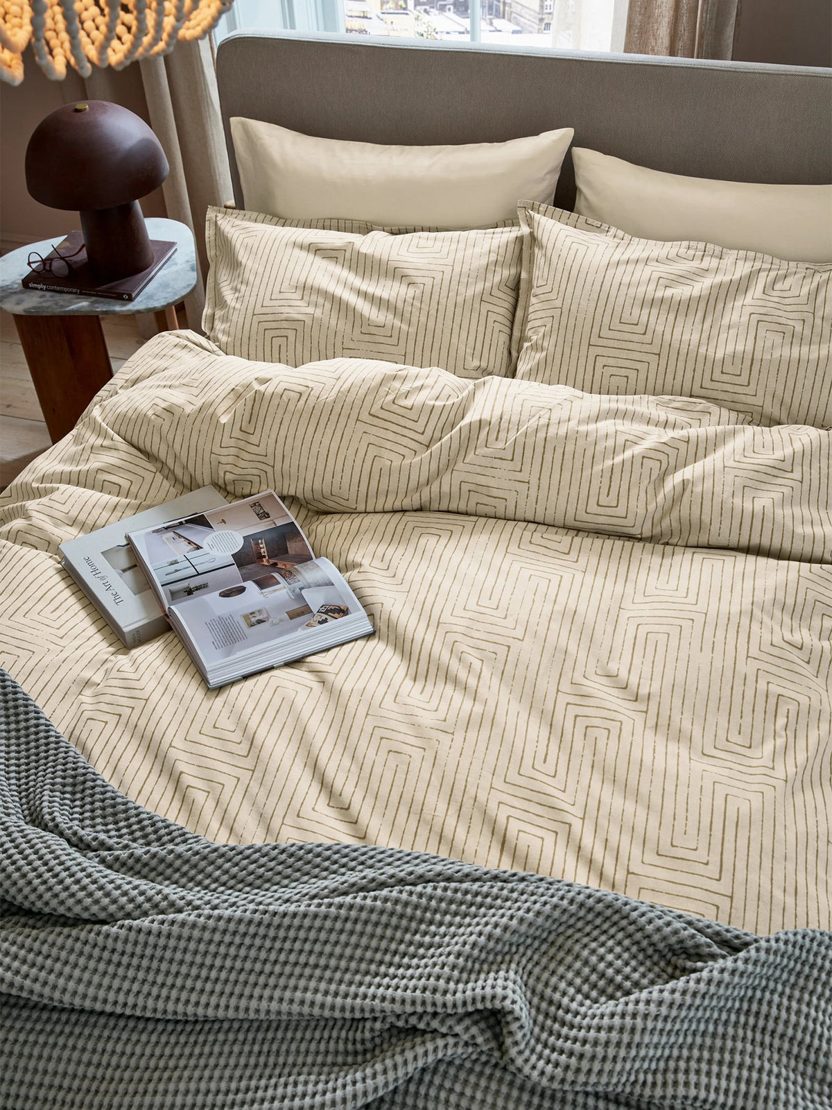 Pia Cover Set S/B Warm Ochre