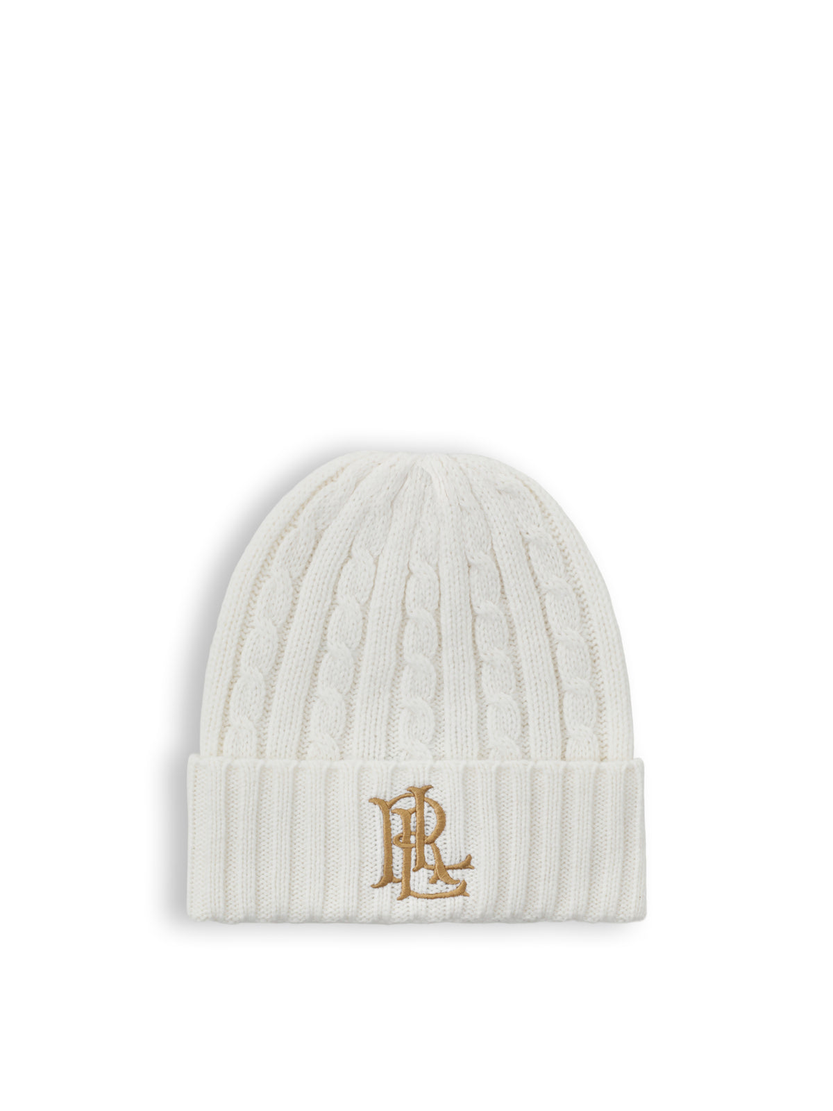 Cable Knit Wool Blend Beanie - Cream