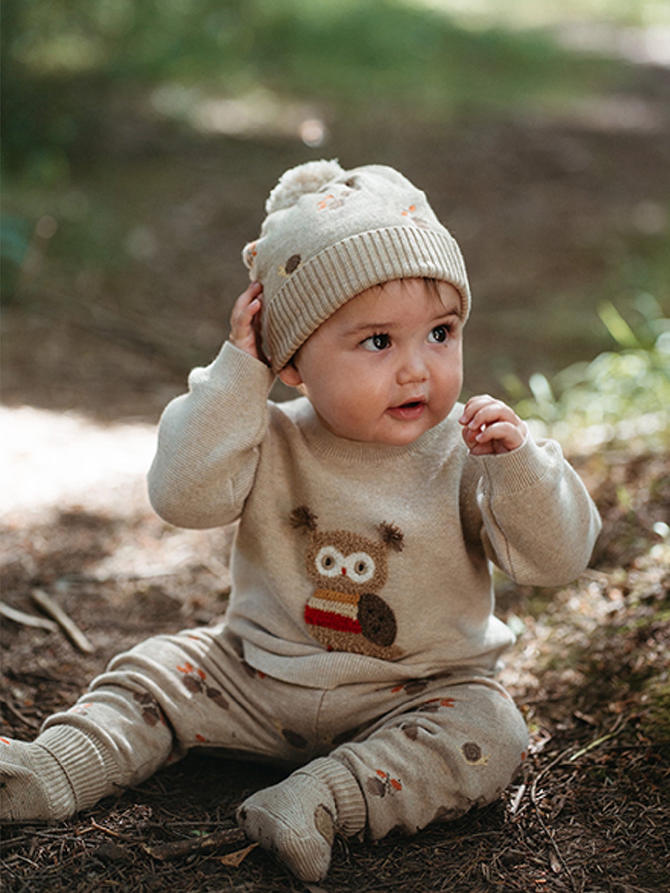 Baby Organic Cotton & Wool Magical Forest Leggings